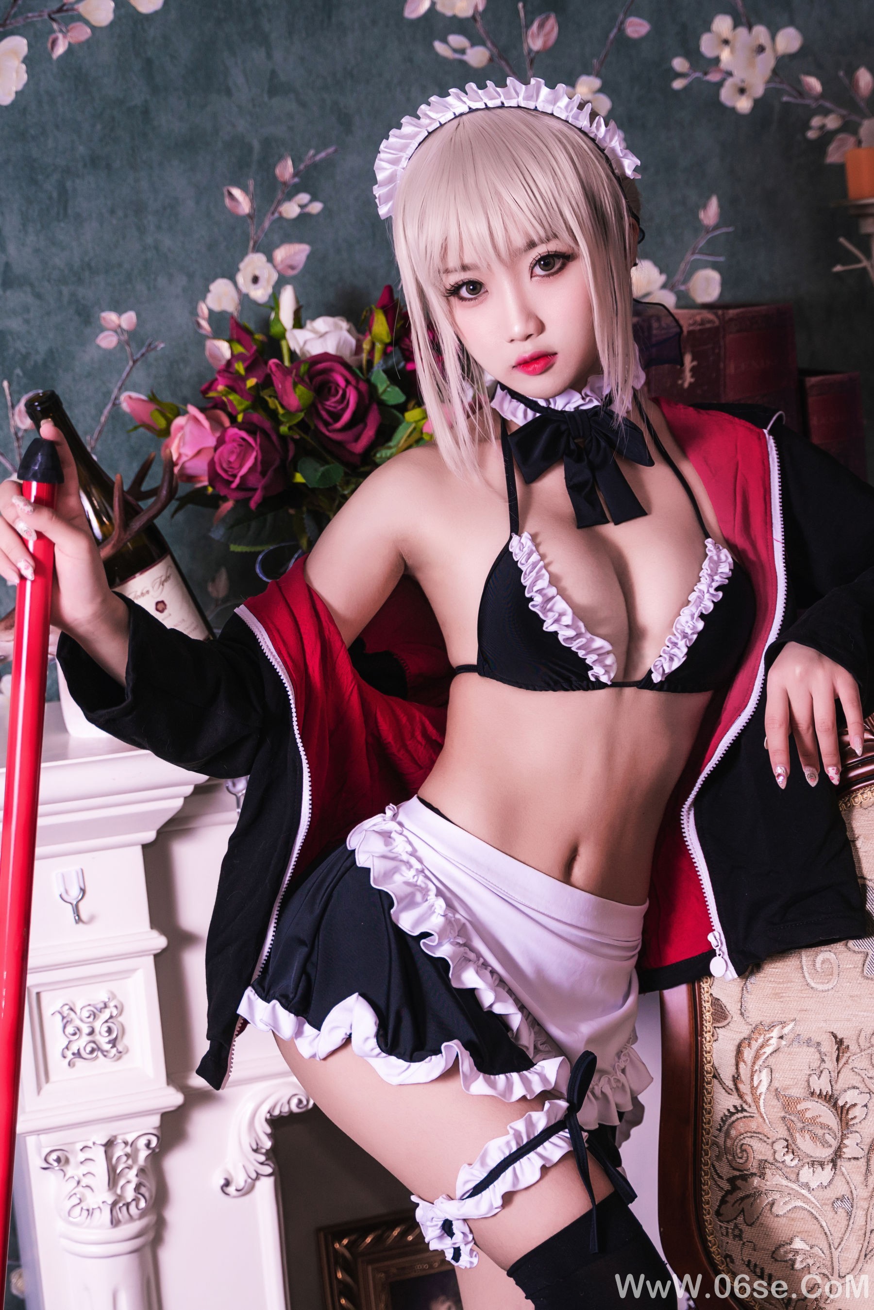 图片[23]-白嫩美少女 鬼畜瑶 – 黑呆女仆 (不知火舞)[26P]-六色网