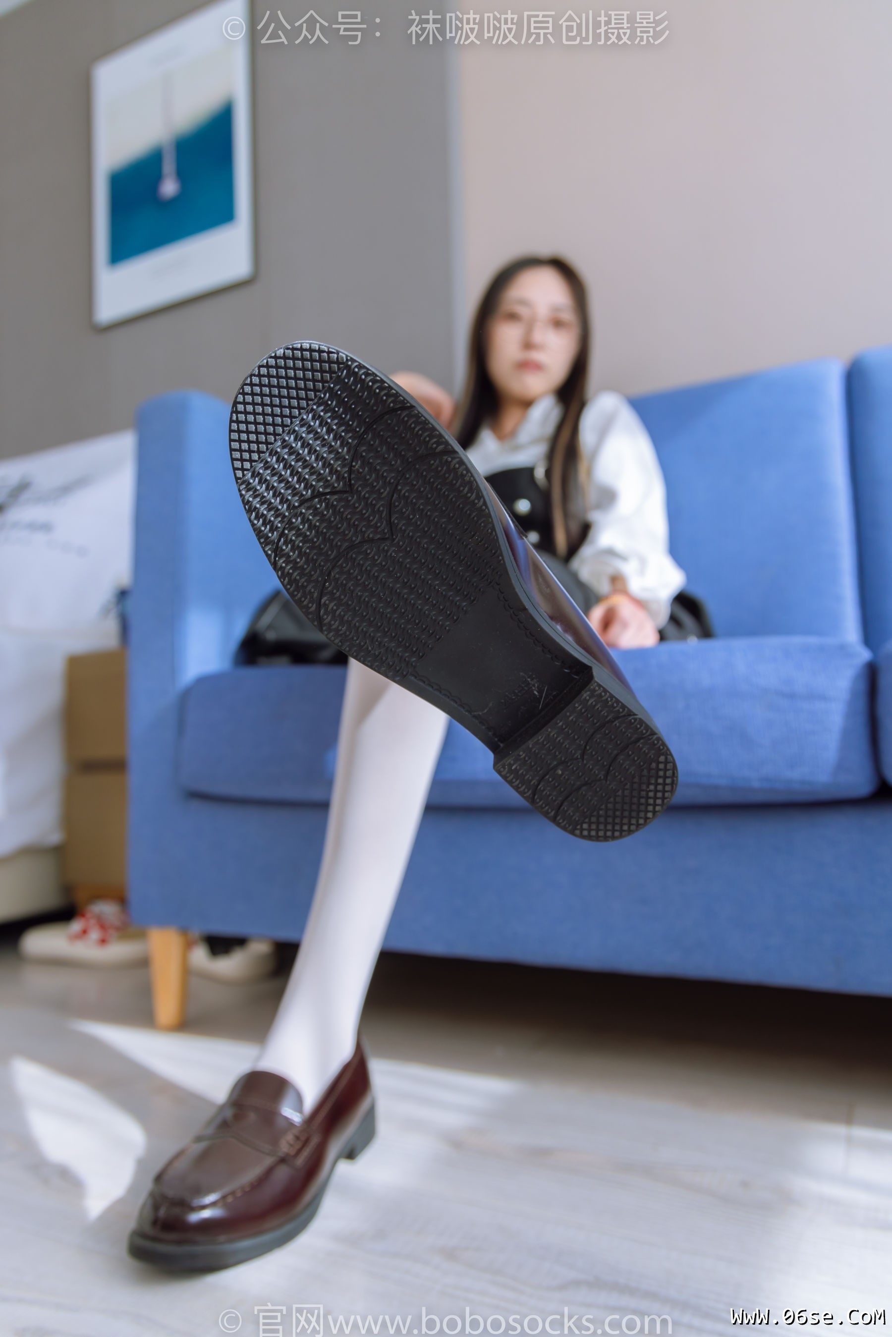 图片[85]-BoBoSocks袜啵啵 No.177 稚予-皮鞋、厚白丝（脚底猫爪印款）[140P]-六色网
