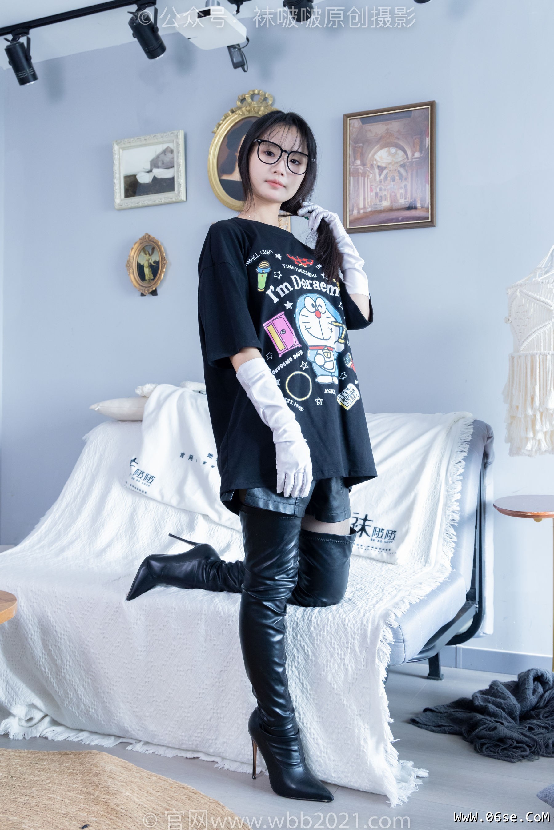 图片[86]-BoBoSocks袜啵啵 No.343 甜甜圈 -高跟长靴、黑丝打底、肉丝[150P]-六色网