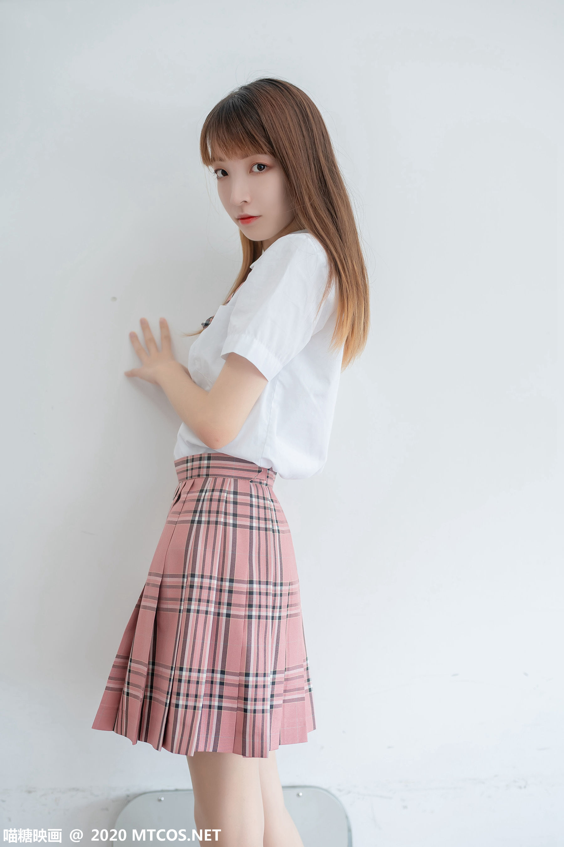 图片[39]-[喵糖映画] JKL.009 粉格JK制服 [49P]-六色网