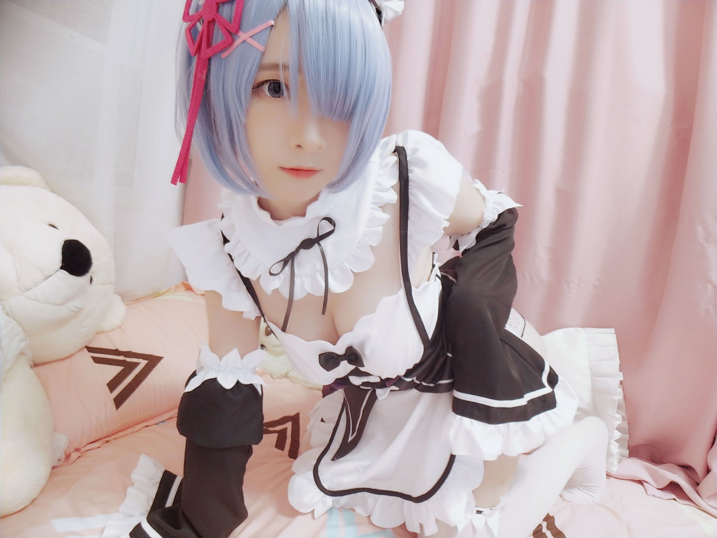 图片[14]-二次元美女古川kagura 蕾姆女仆[33P]-六色网