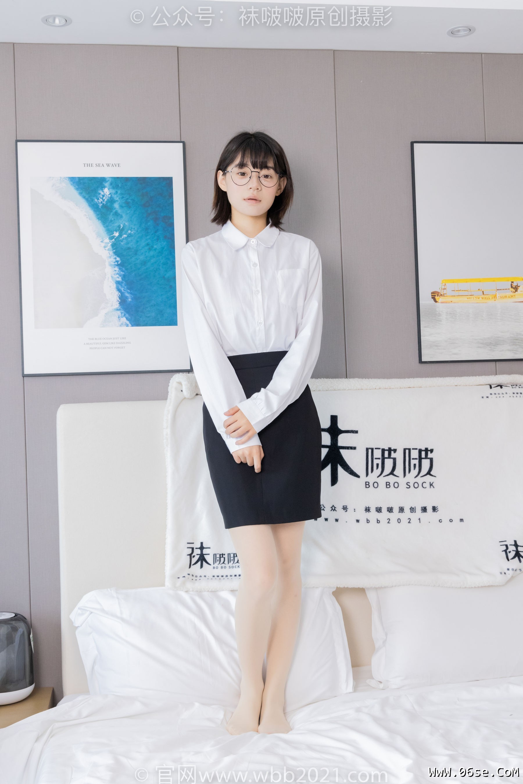 图片[132]-BoBoSocks袜啵啵 No.436 糯米 -OL制服、两双平底鞋、薄黑丝、厚肉丝[150P]-六色网