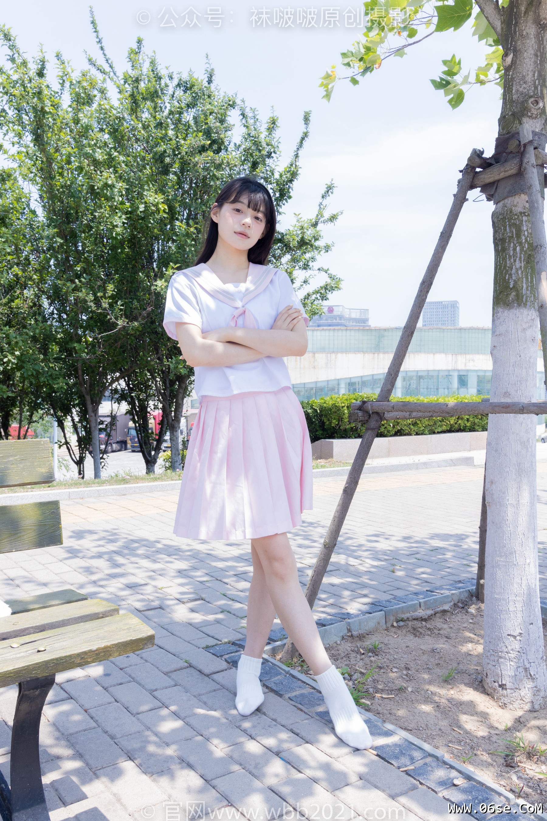 图片[126]-BoBoSocks袜啵啵 No.399 糯米 -皮鞋、白棉袜、jk制服[145P]-六色网