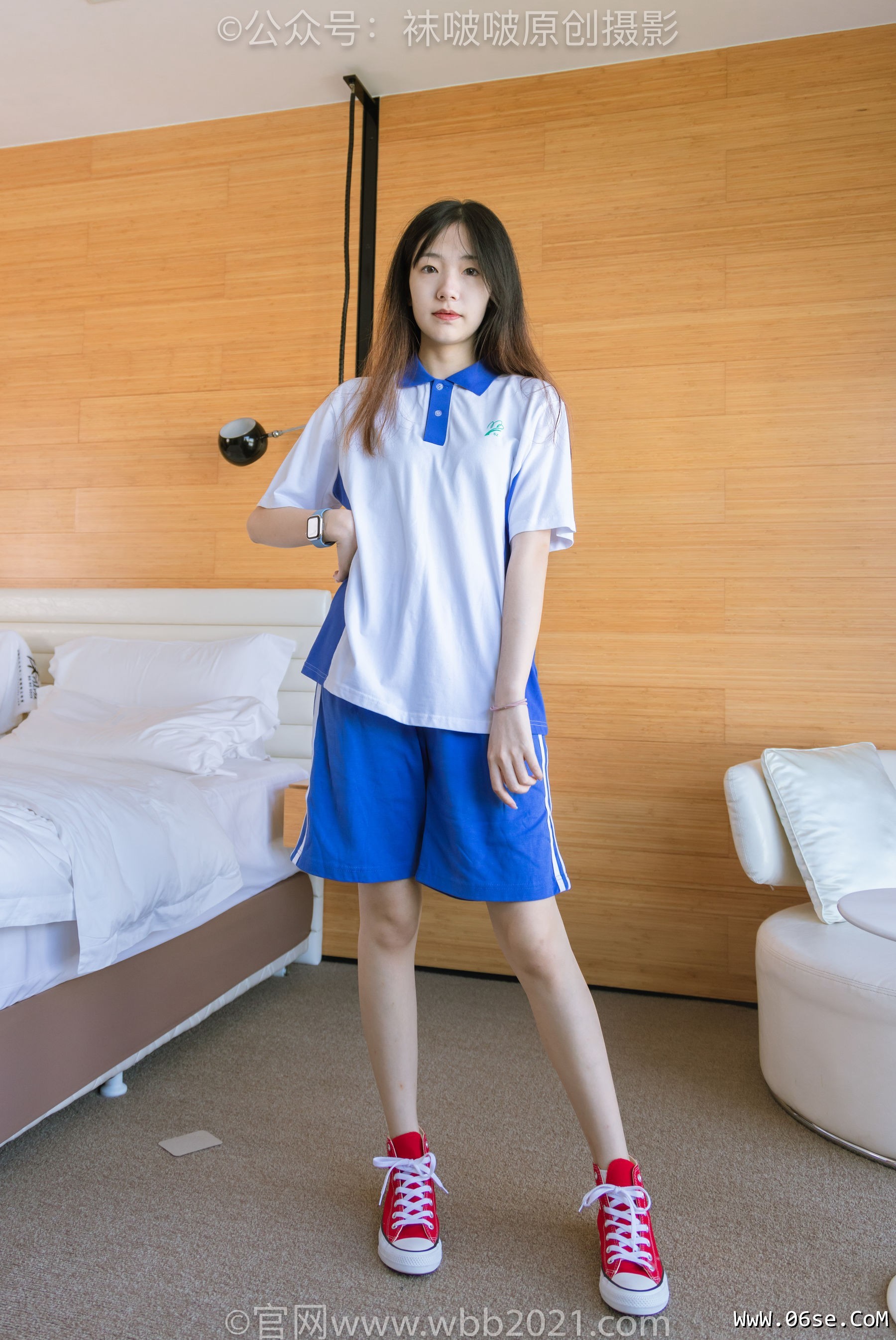 图片[130]-BoBoSocks袜啵啵 No.336 小甜豆 -校服、帆布鞋、白棉袜、裸足[140P]-六色网