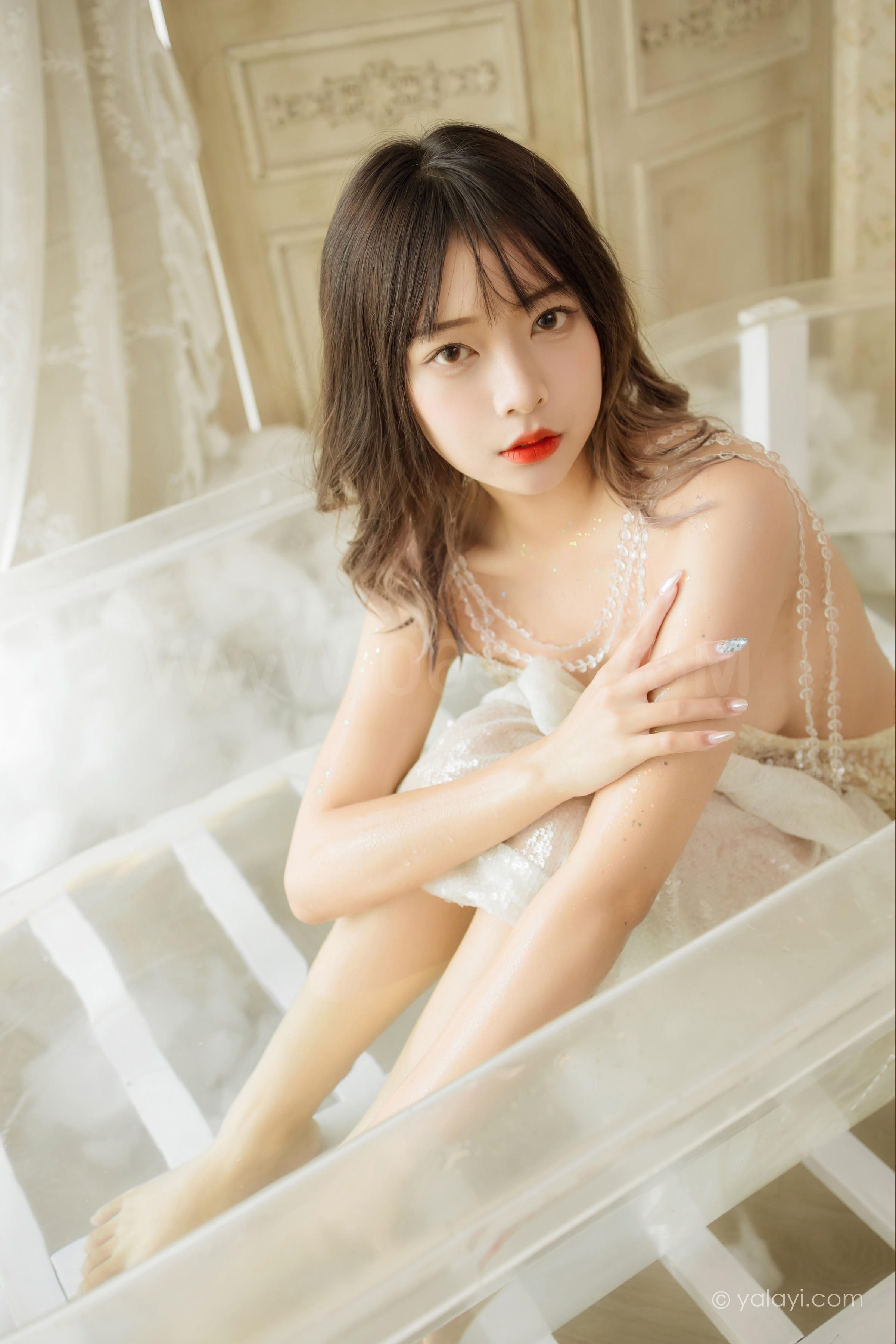 图片[30]-雅拉伊 – 阿禾《水中白莲》[41P]-六色网