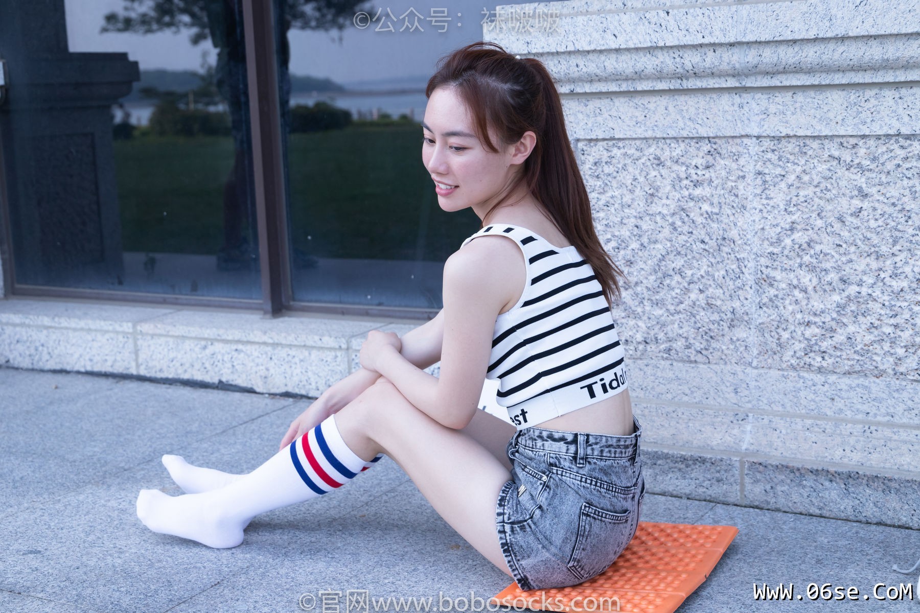 图片[54]-BoBoSocks袜啵啵 No.006 小米-运动鞋、白色小腿袜、裸足[130P]-六色网