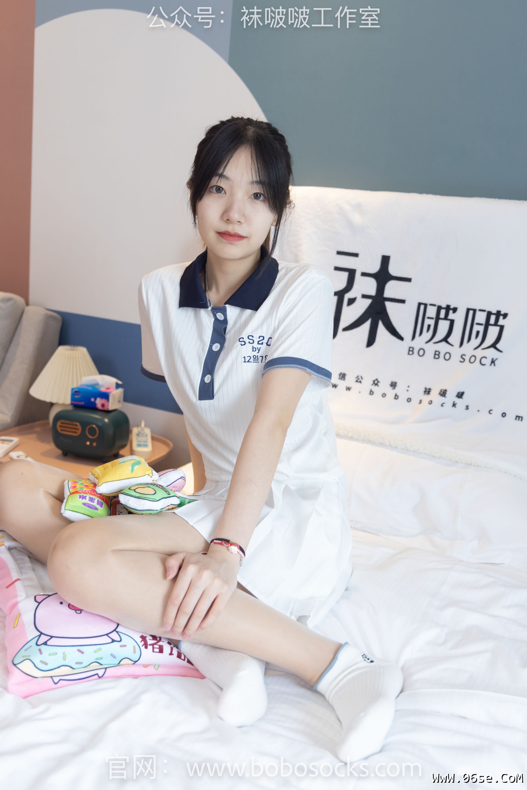 图片[79]-BoBoSocks袜啵啵 No.096 小甜豆-板鞋、白棉袜、油亮肉丝[145P]-六色网
