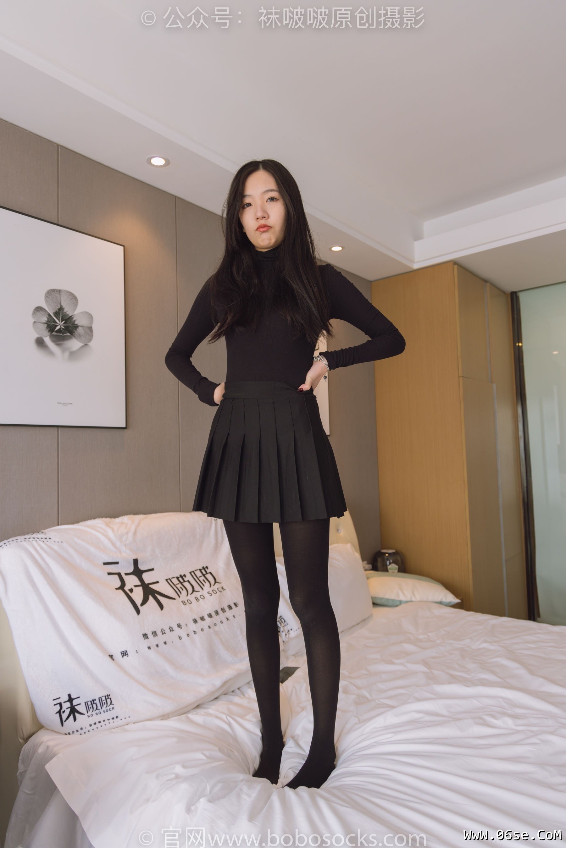 图片[47]-BoBoSocks袜啵啵 No.184 小甜豆-黑皮鞋、厚黑丝[140P]-六色网