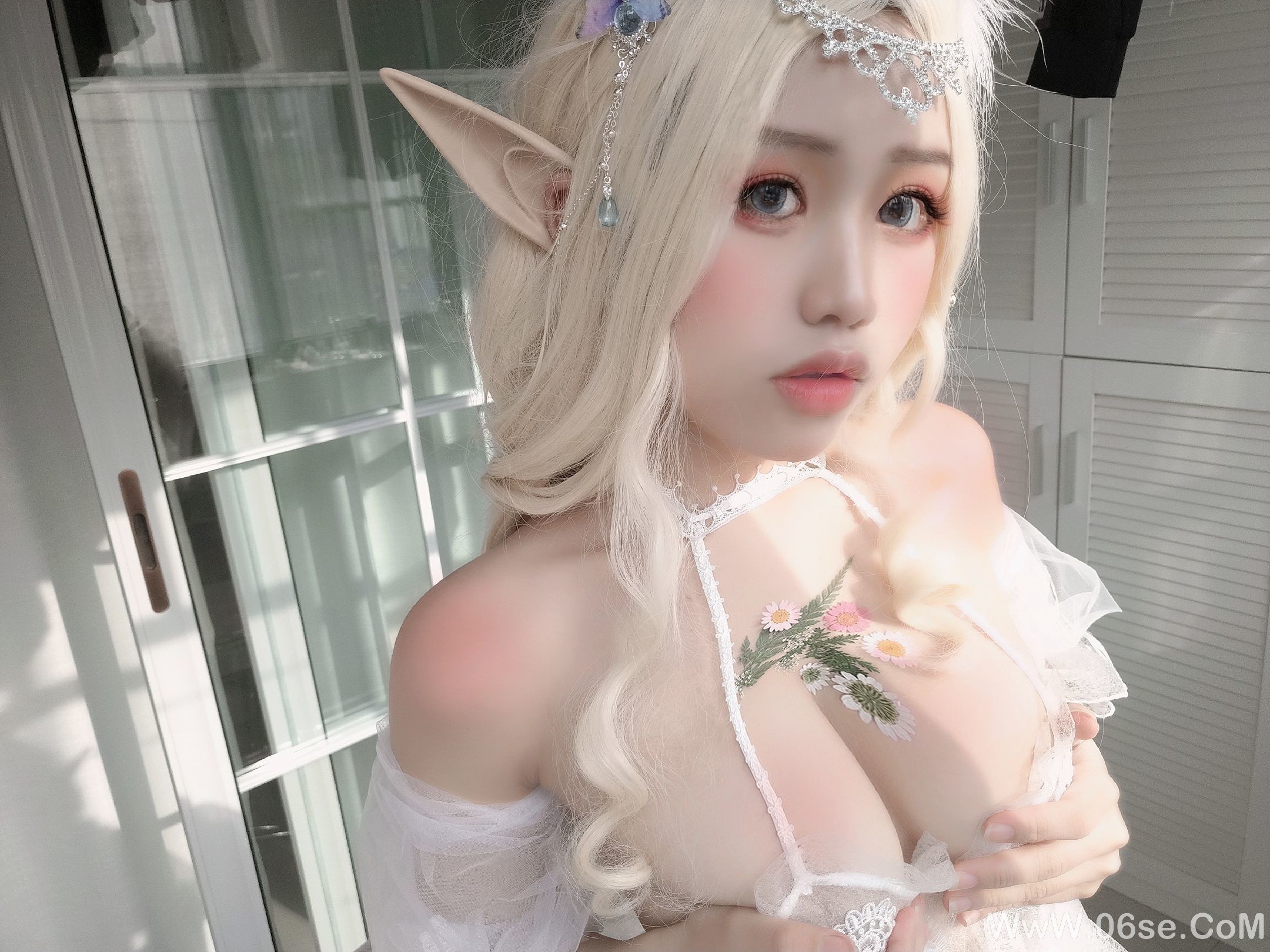 图片[10]-一笑芳香沁写真 少女与花[25P]-六色网