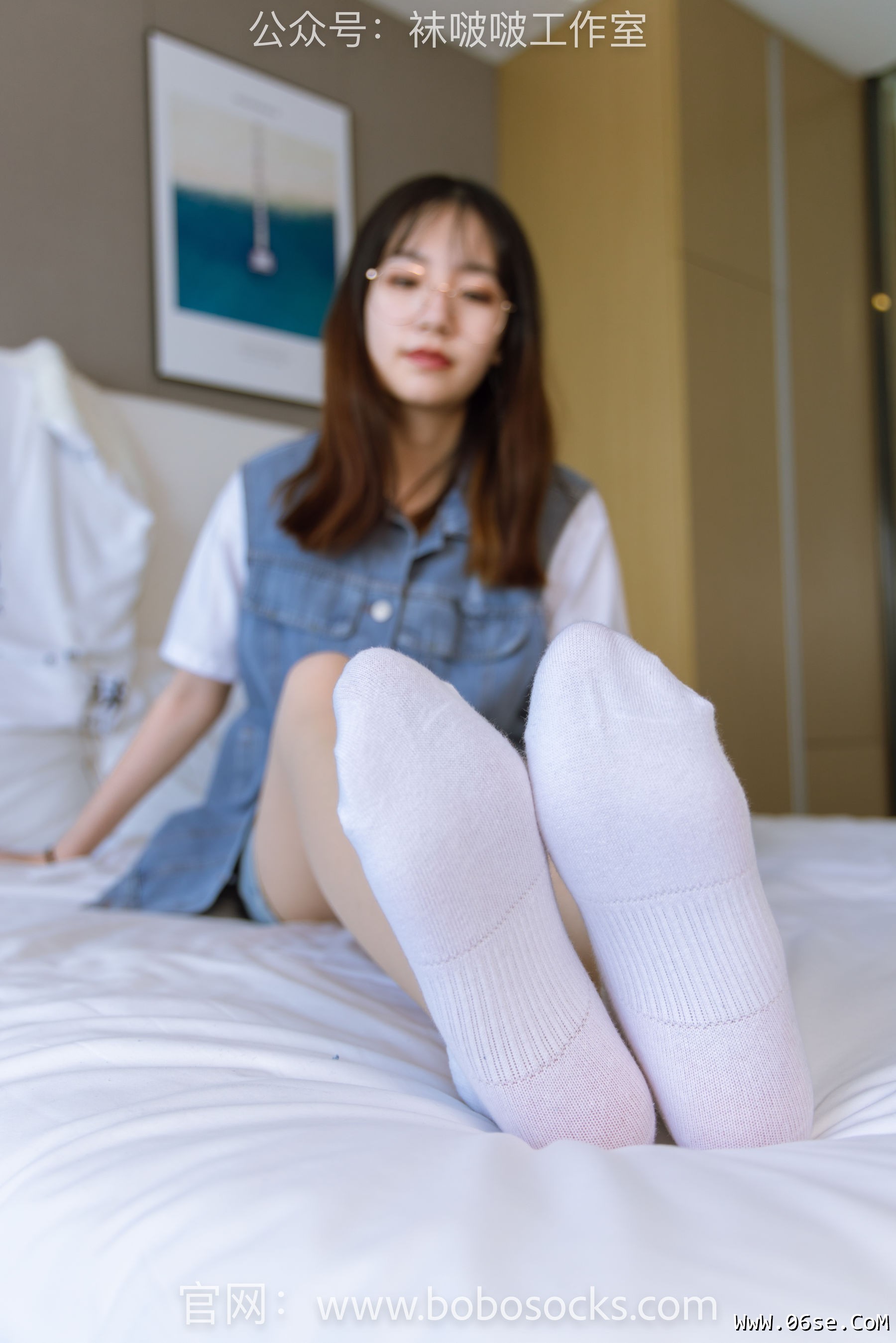 图片[104]-BoBoSocks袜啵啵 No.123 小甜豆-板鞋、白棉袜、肉丝[140P]-六色网