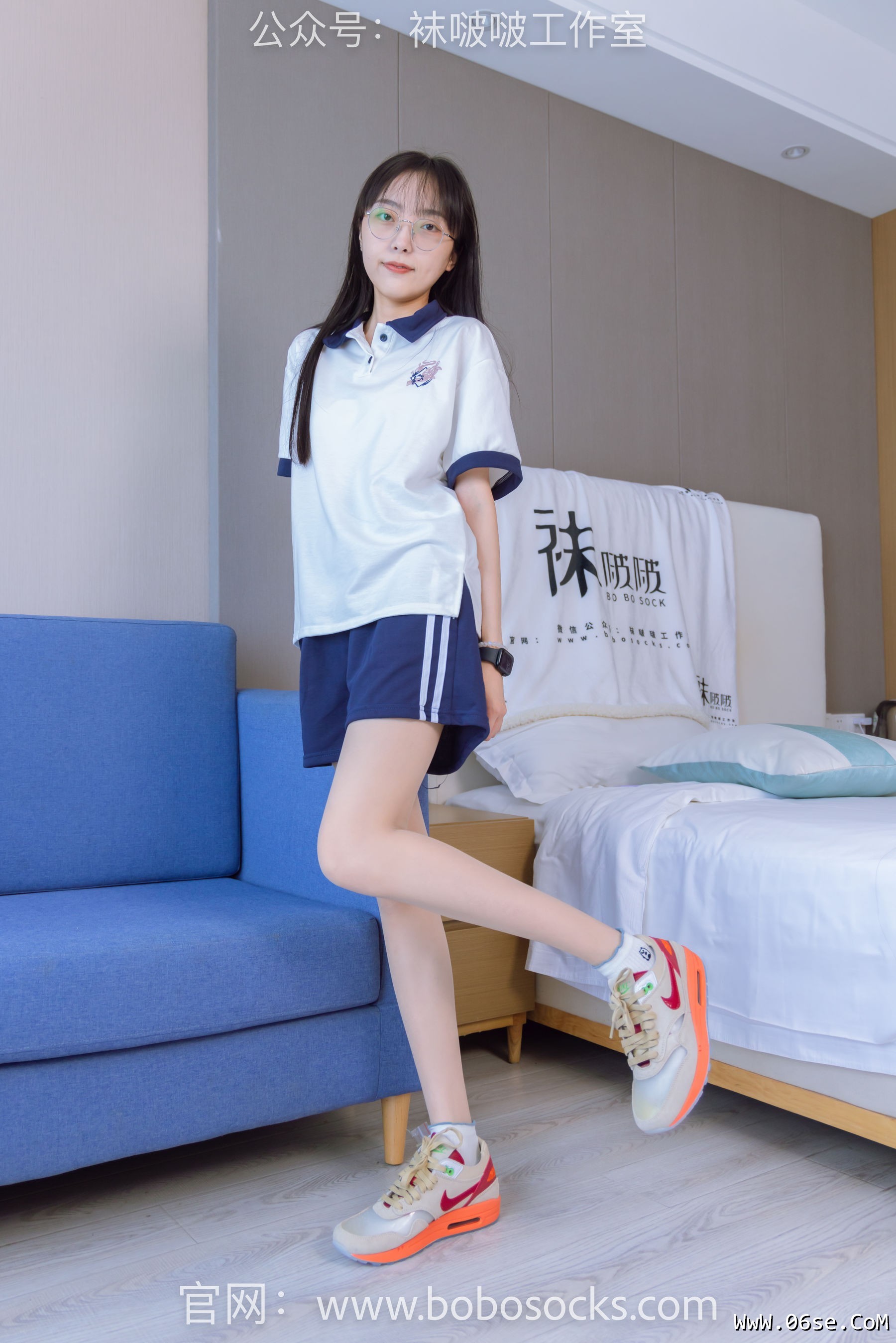 图片[75]-BoBoSocks袜啵啵 No.118 稚予-运动鞋、白棉袜、肉丝、踩小熊玩偶[140P]-六色网