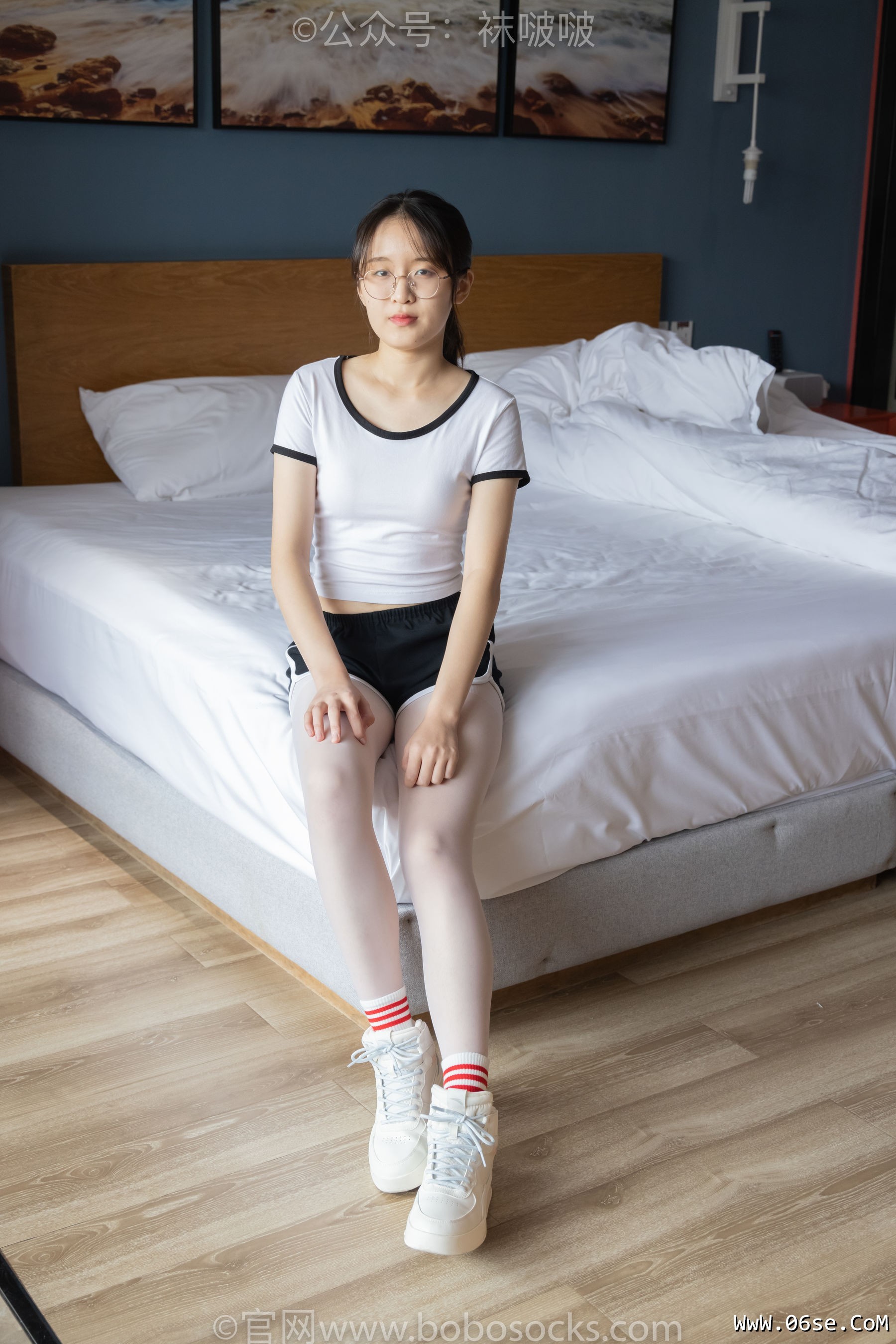 图片[4]-BoBoSocks袜啵啵 积分限定作品004 熊熊-板鞋、白棉袜、白丝[139P]-六色网