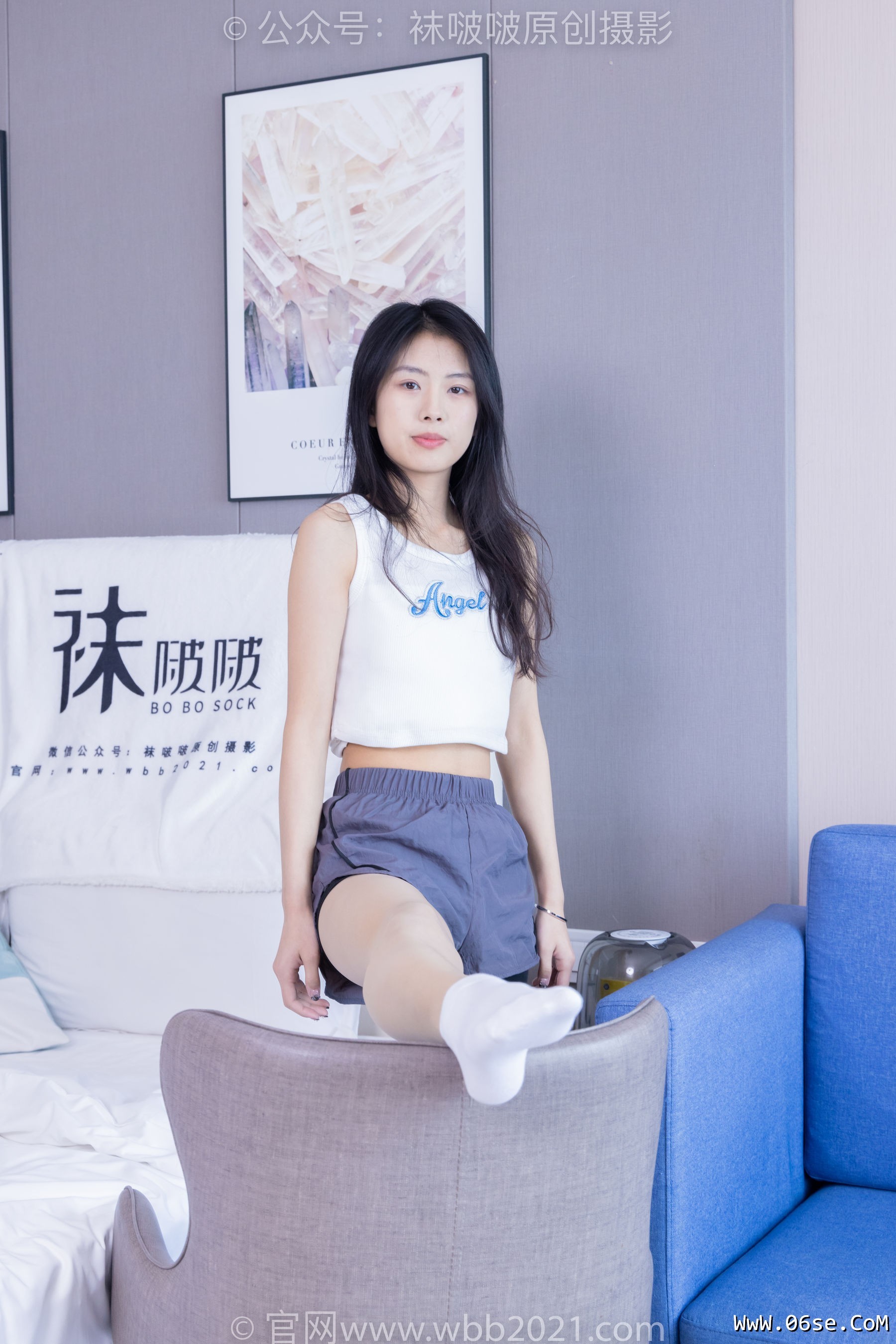 图片[132]-BoBoSocks袜啵啵 No.355 奶油 -板鞋、白棉袜、肉丝[200P]-六色网