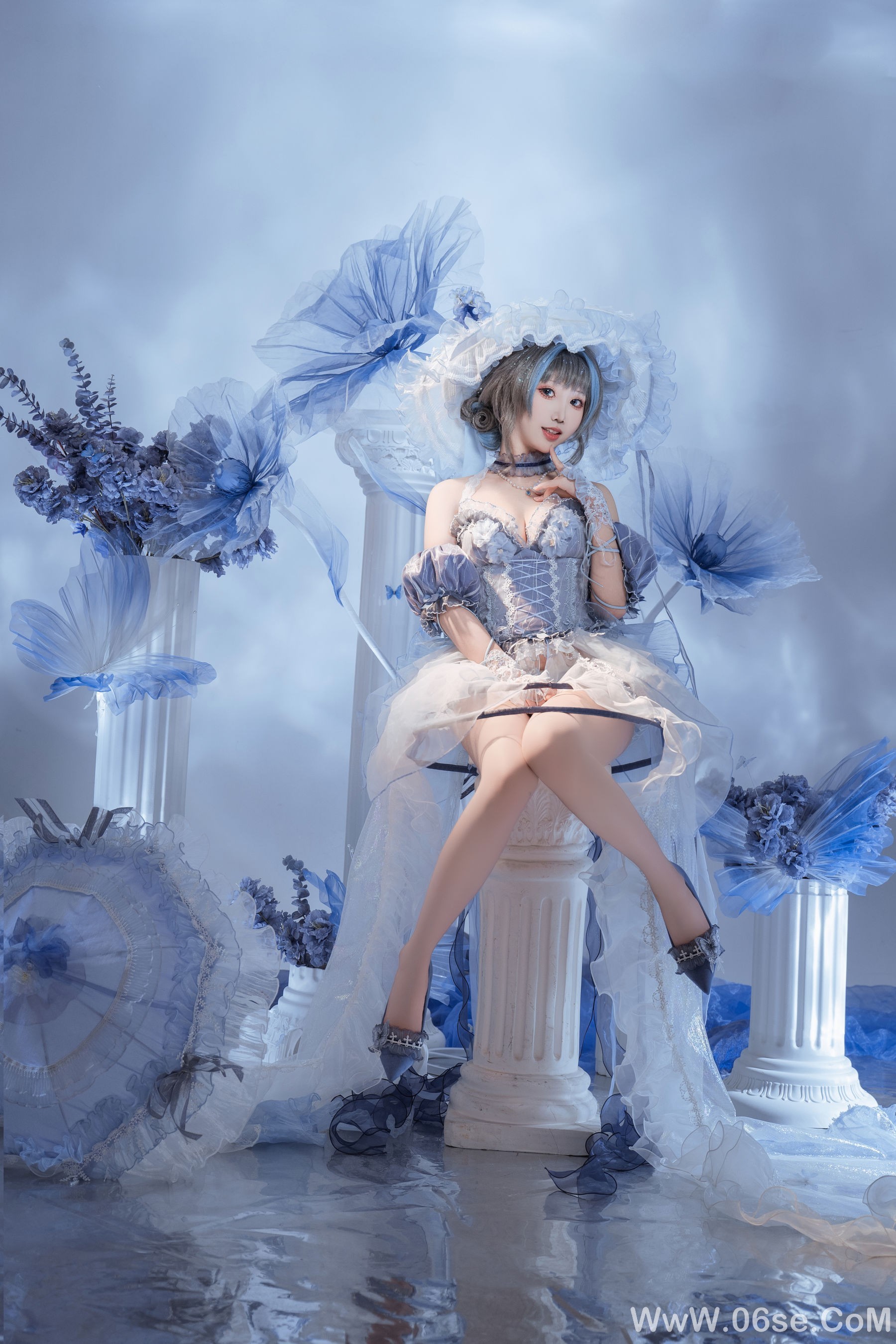 图片[12]-可爱人气Coser 面饼仙儿 – 碧蓝航线 柴郡礼服[21P]-六色网