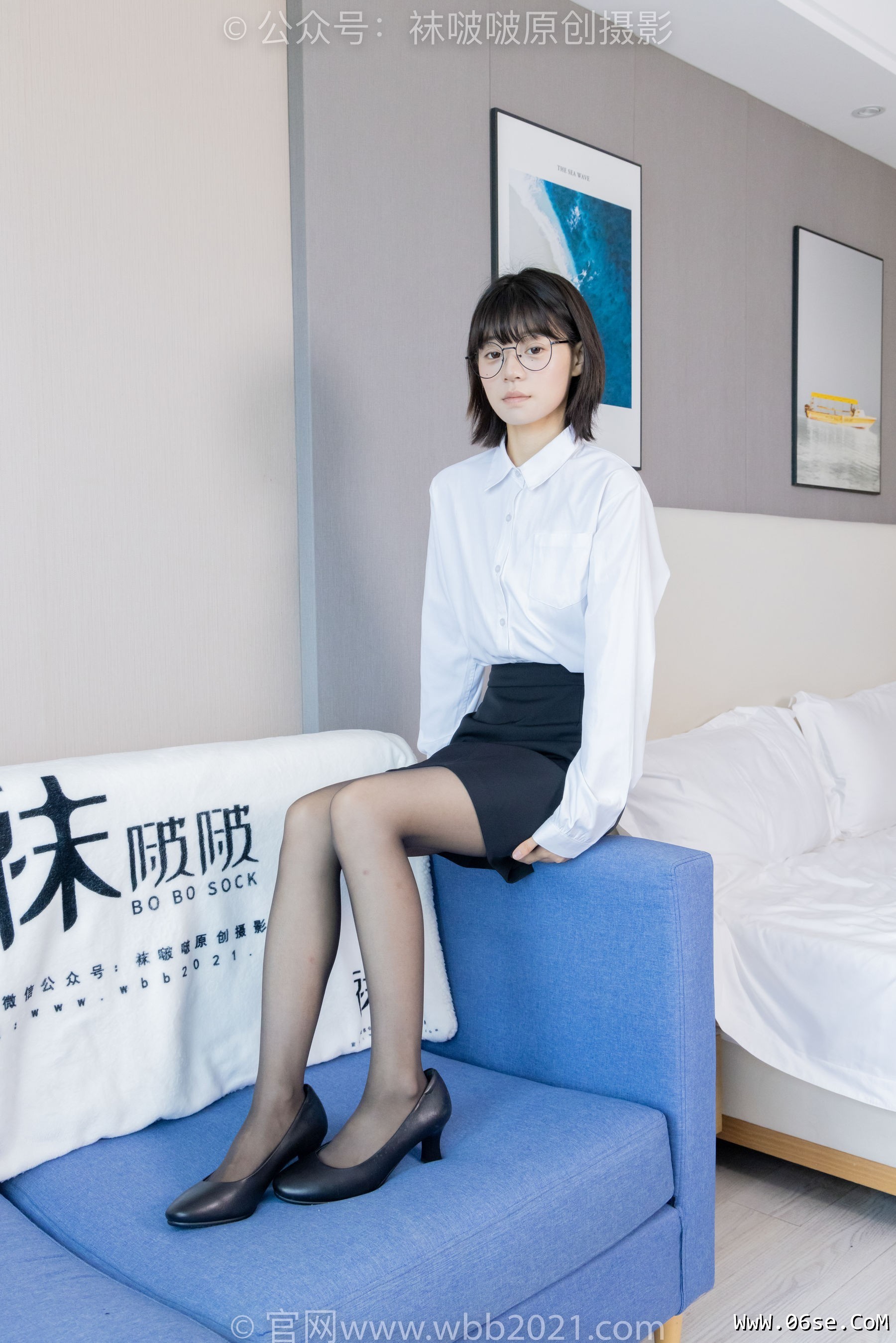 图片[72]-BoBoSocks袜啵啵 No.436 糯米 -OL制服、两双平底鞋、薄黑丝、厚肉丝[150P]-六色网