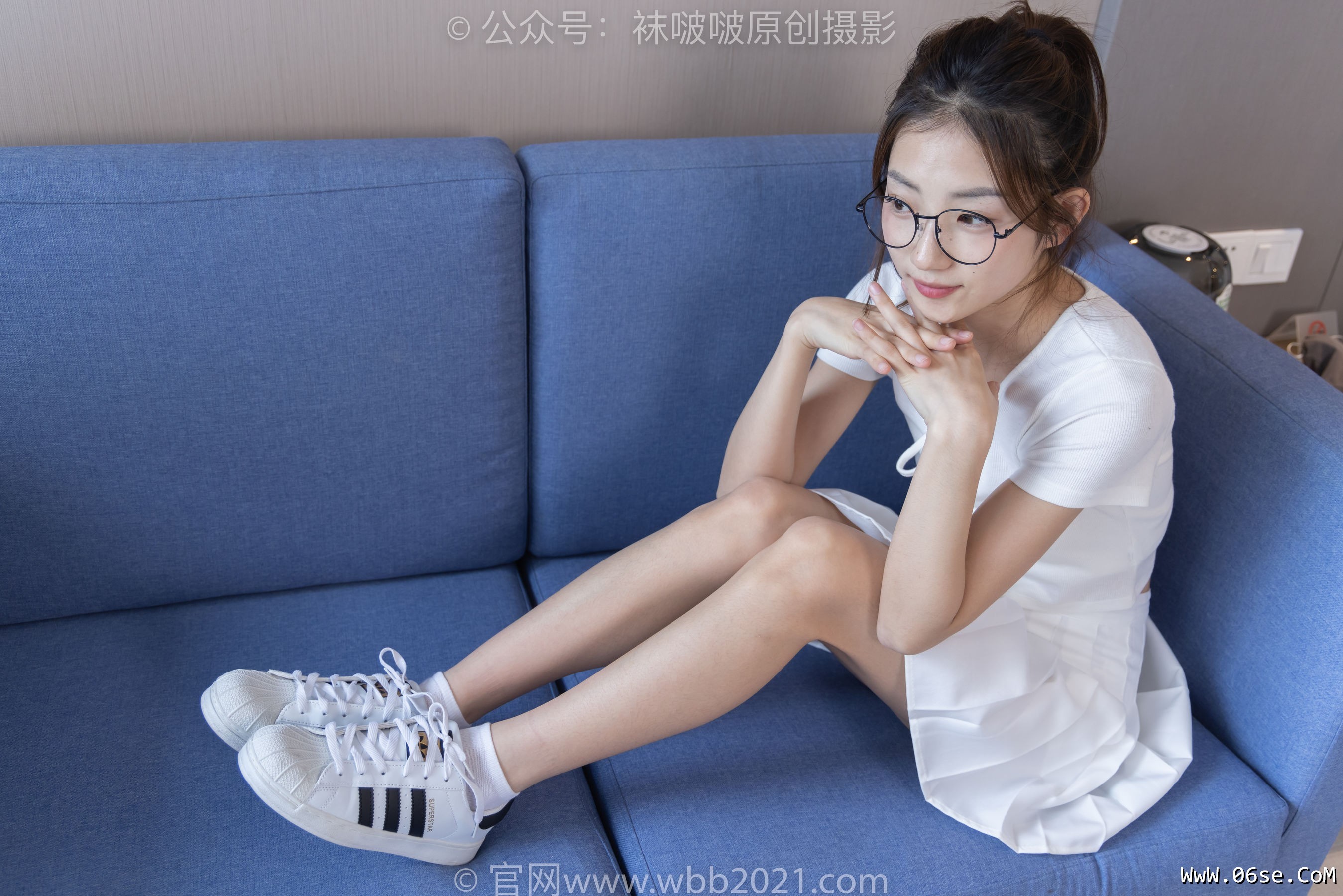 图片[99]-BoBoSocks袜啵啵 No.258 小沫 -贝壳头板鞋、白棉袜[148P]-六色网