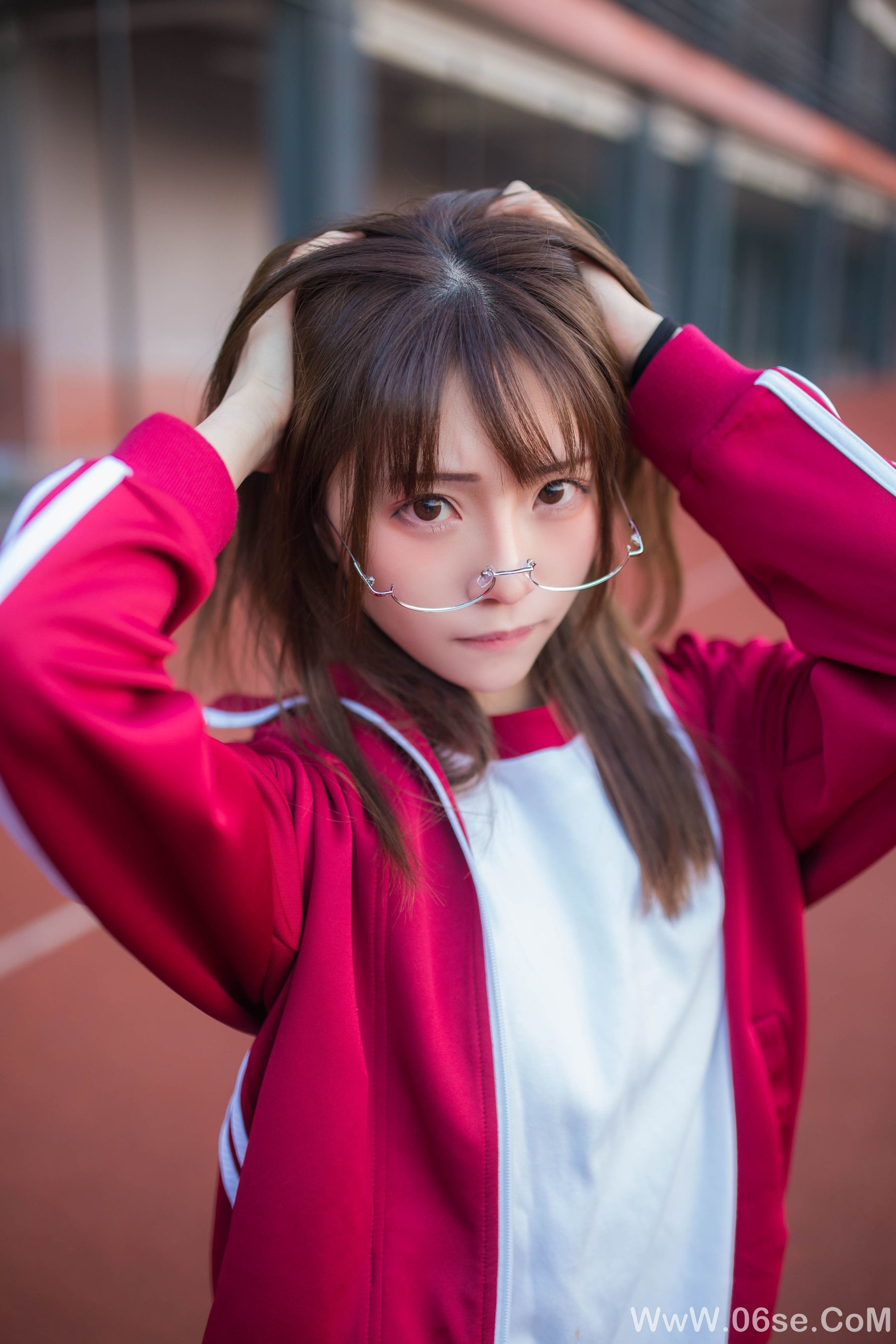 图片[13]-动漫博主Kitaro_绮太郎 红色运动服女孩[13P]-六色网