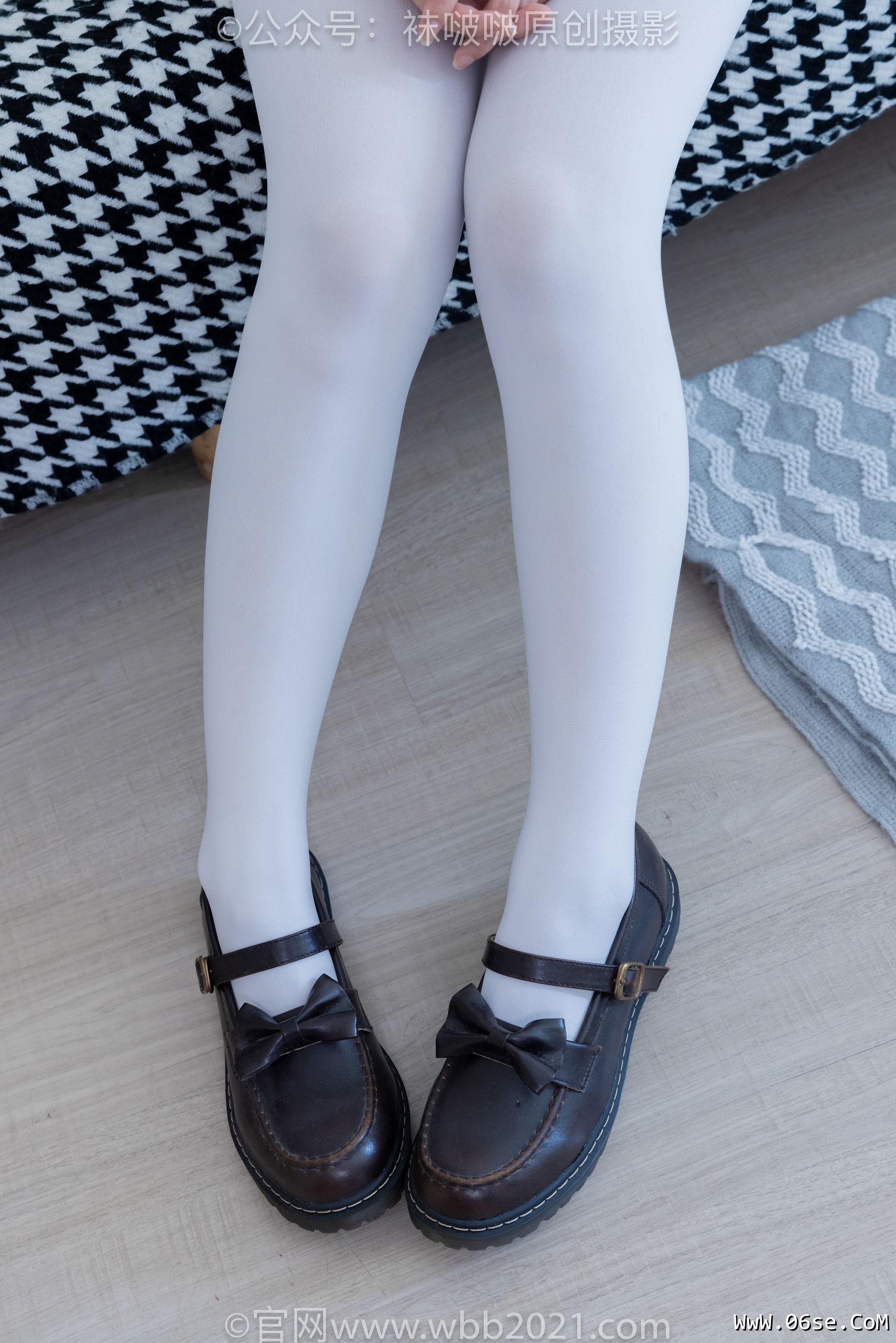 图片[62]-BoBoSocks袜啵啵 No.325 甜甜圈 -皮鞋、厚白丝[145P]-六色网