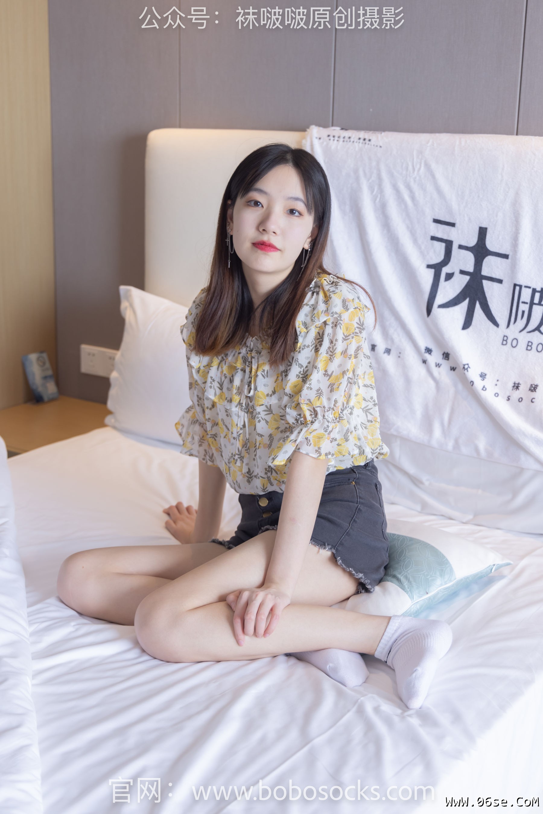 图片[3]-BoBoSocks袜啵啵 No.136 小甜豆-高跟长靴、白棉袜、裸足[200P]-六色网