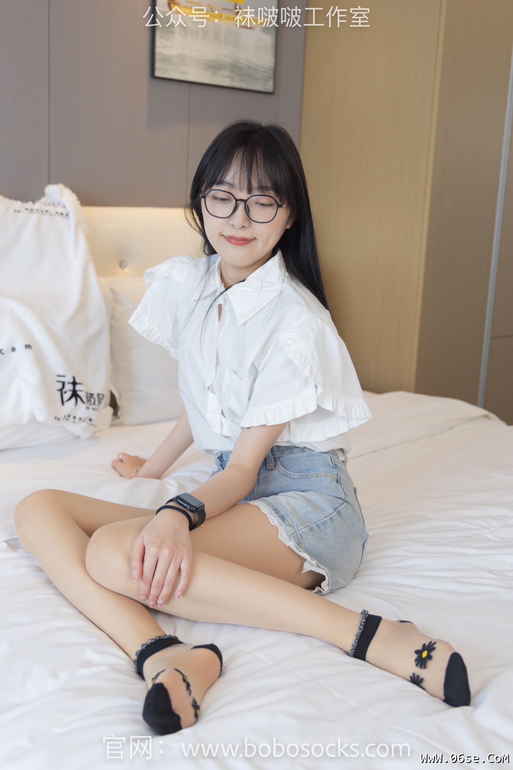 图片[38]-BoBoSocks袜啵啵 No.097 稚予-板鞋、玻璃丝短袜、肉丝[140P]-六色网