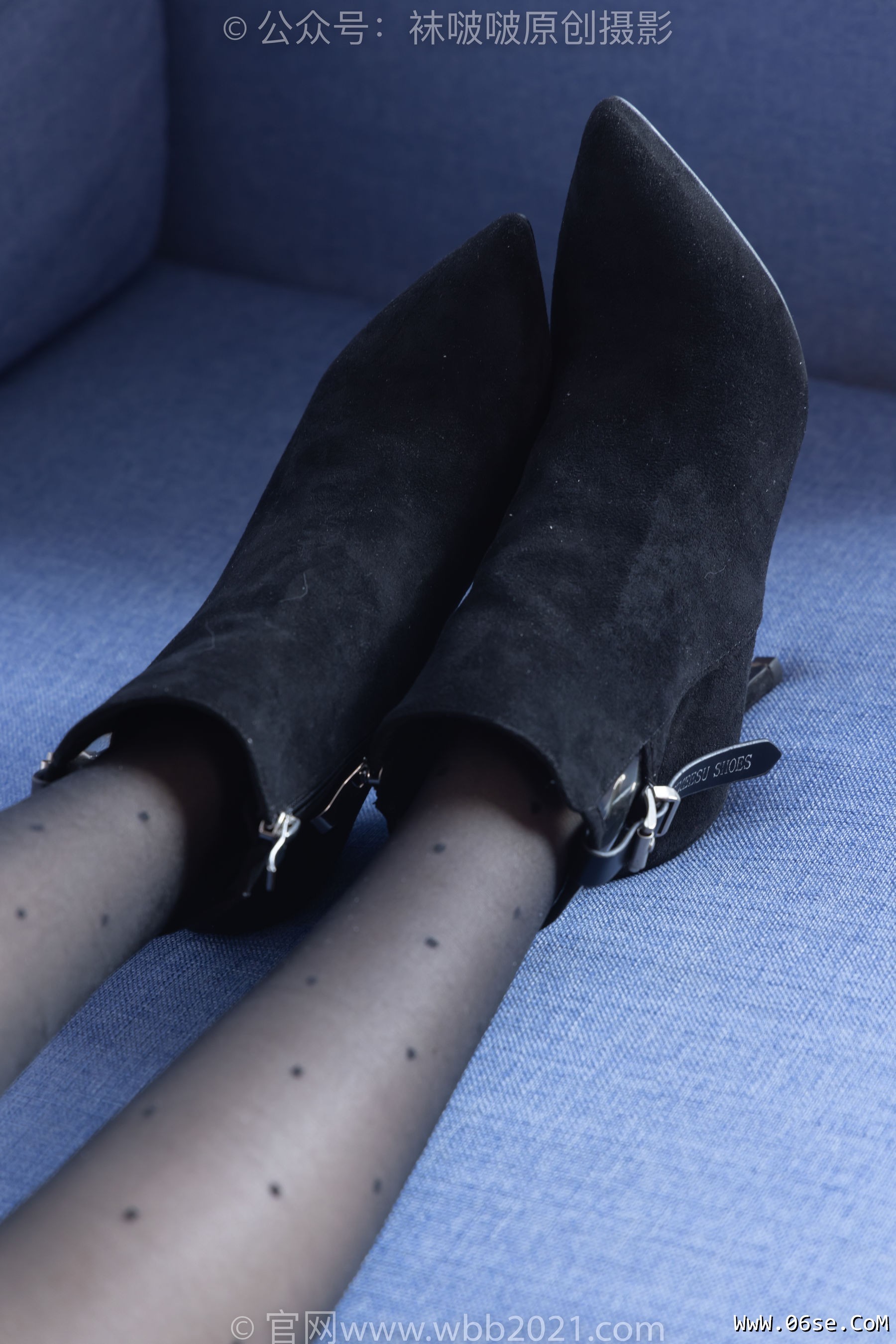 图片[70]-BoBoSocks袜啵啵 No.352 稚予 -短靴、波点黑丝[145P]-六色网