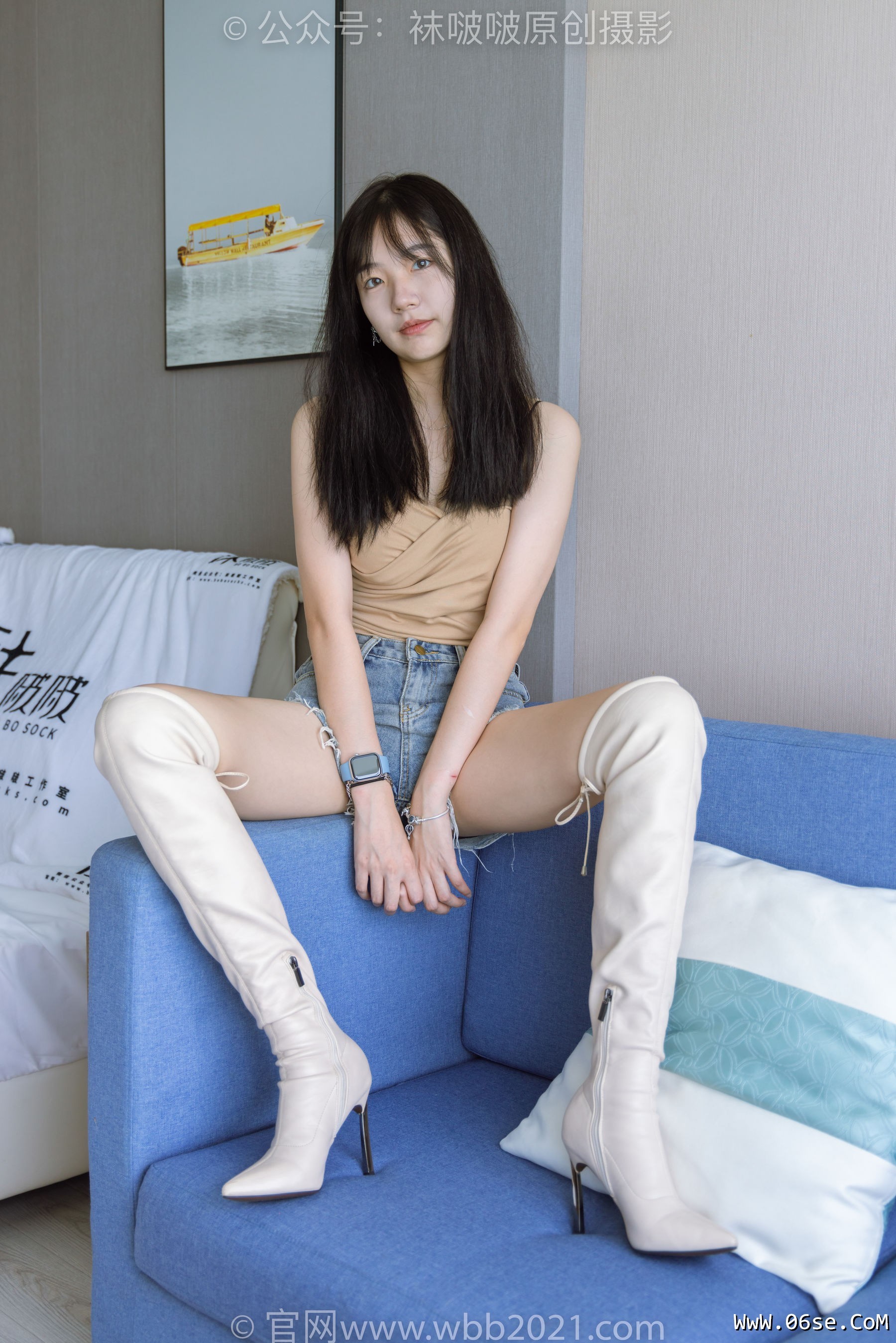图片[97]-BoBoSocks袜啵啵 No.441 小甜豆 -高跟长靴、白棉袜、裸足[179P]-六色网