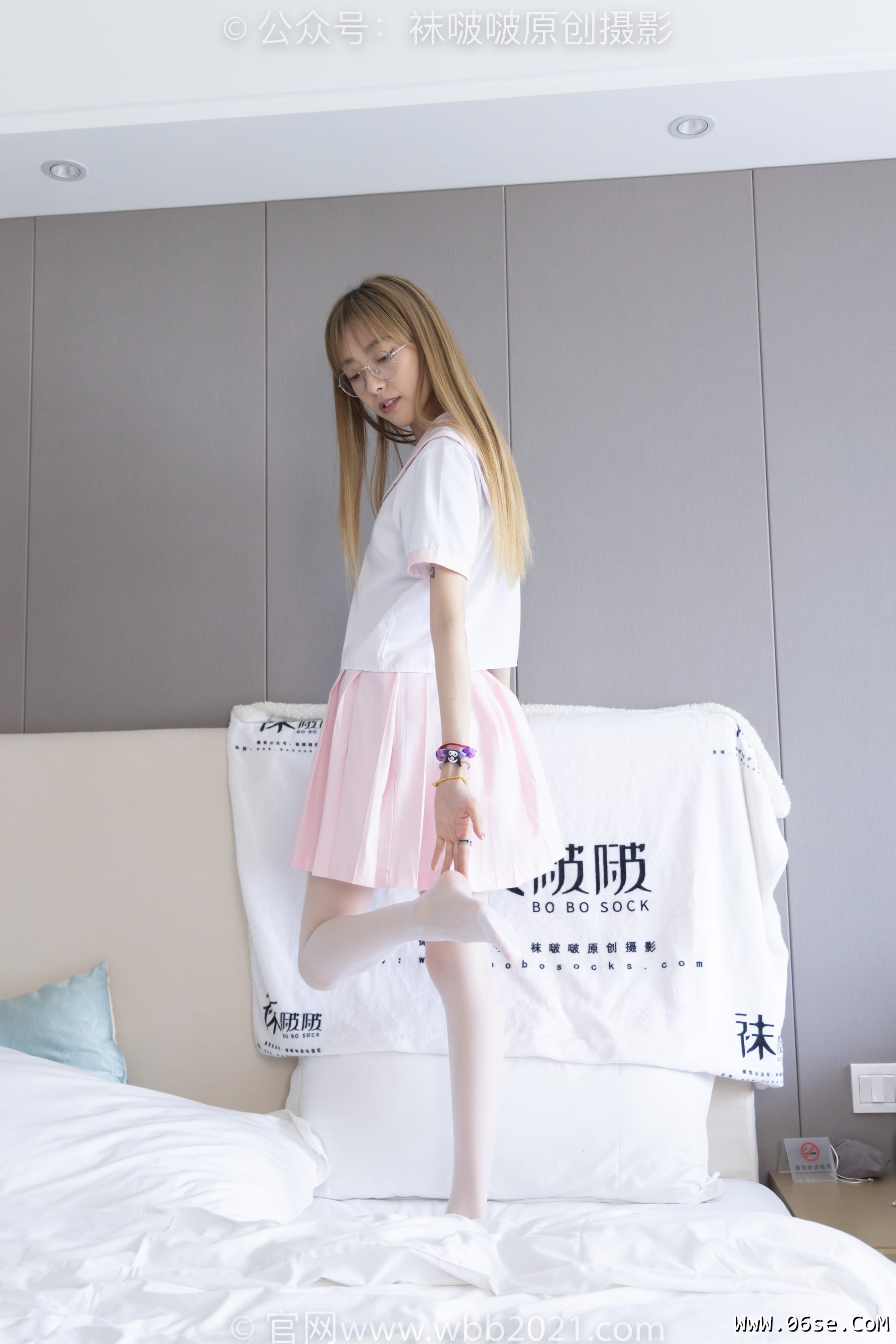 图片[20]-BoBoSocks袜啵啵 No.238 稚予-皮鞋、白丝、JK制服[153P]-六色网