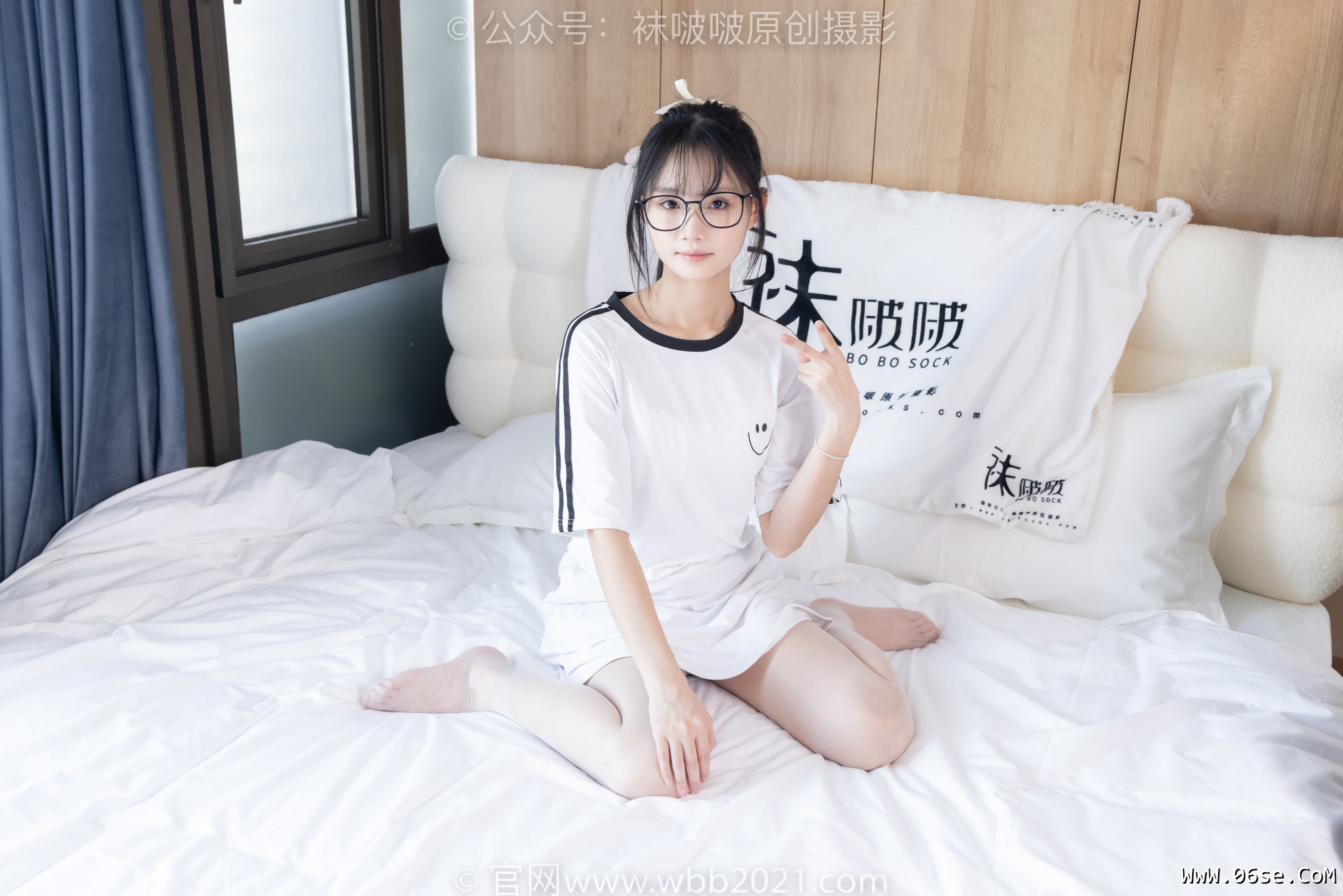 图片[23]-BoBoSocks袜啵啵 No.376 甜甜圈 -运动鞋、堆堆袜套、白丝[150P]-六色网