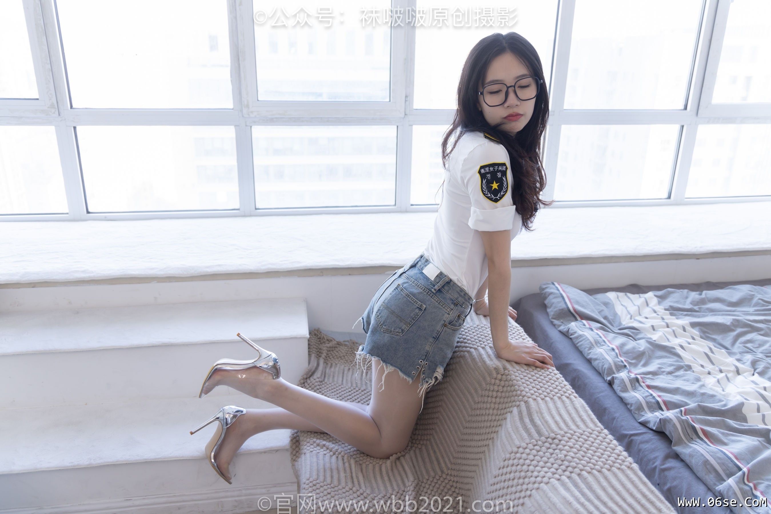 图片[143]-BoBoSocks袜啵啵 No.433 小甜豆 -透明高跟、白丝、穿鞋往鞋里倒酸奶[149P]-六色网