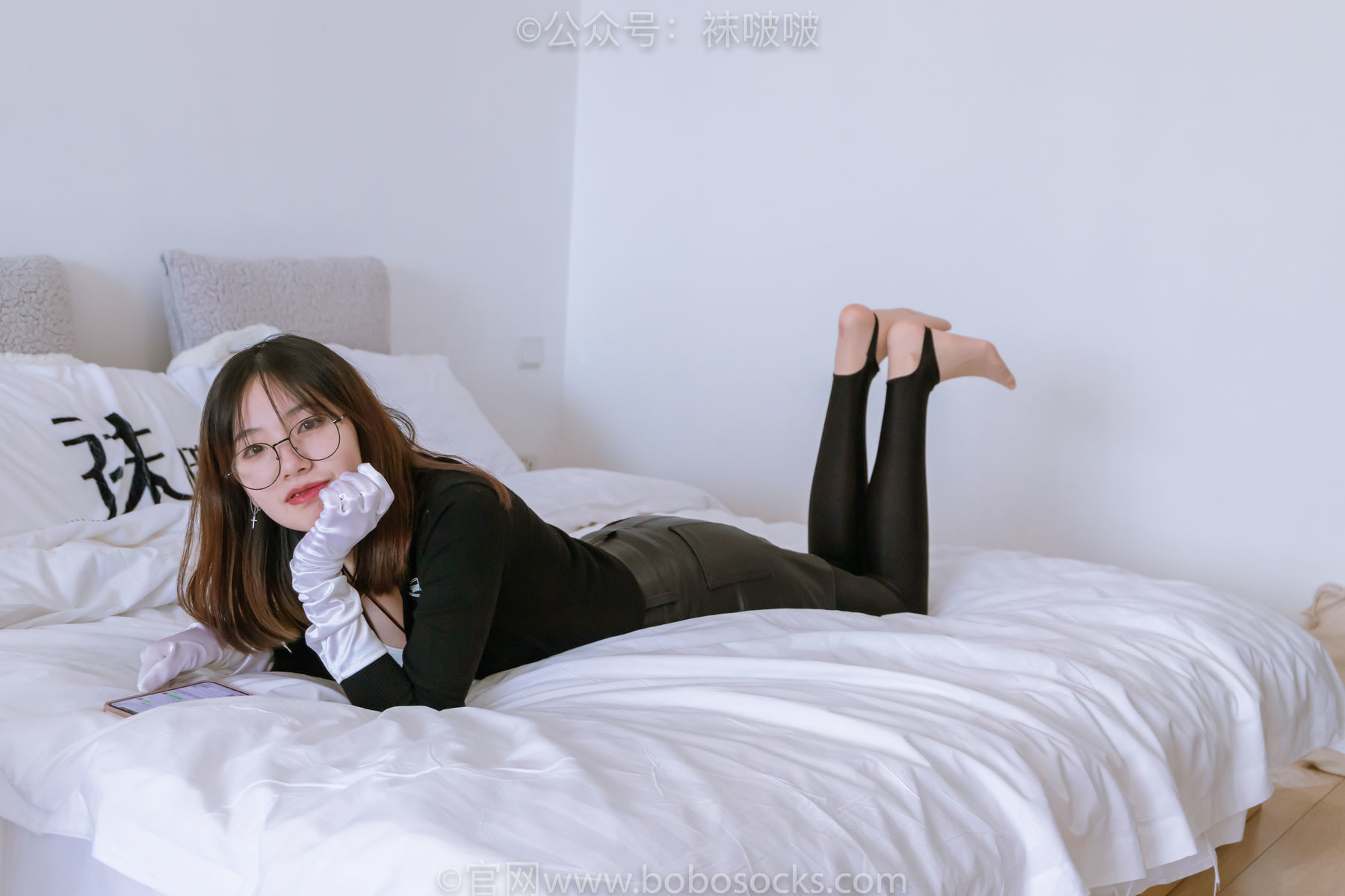 图片[65]-BoBoSocks袜啵啵 No.041 小甜豆-高跟长靴、黑色踩脚裤、肉丝[140P]-六色网