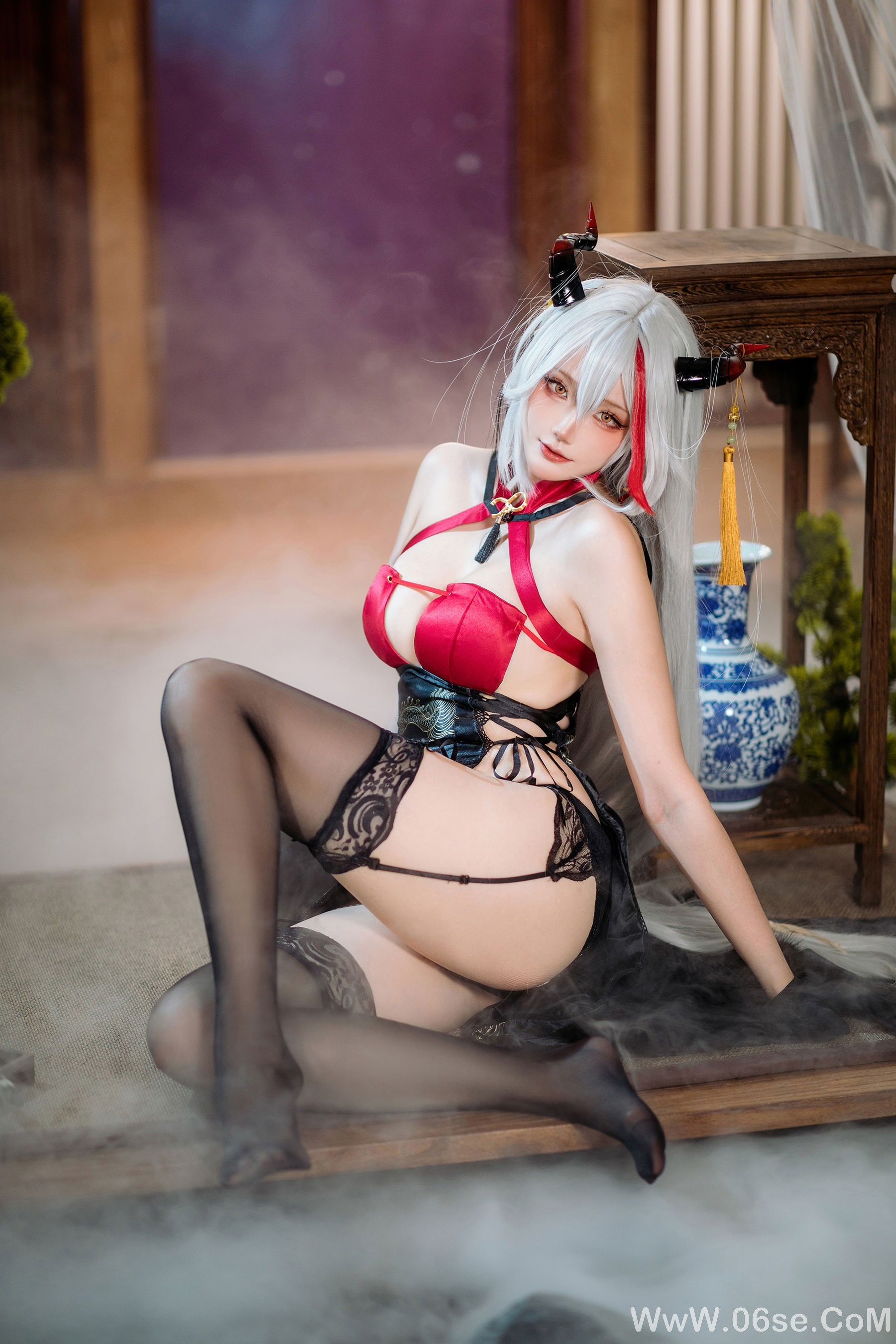 图片[14]-Coser瓜希酱 福利 – 虹色[100P]-六色网