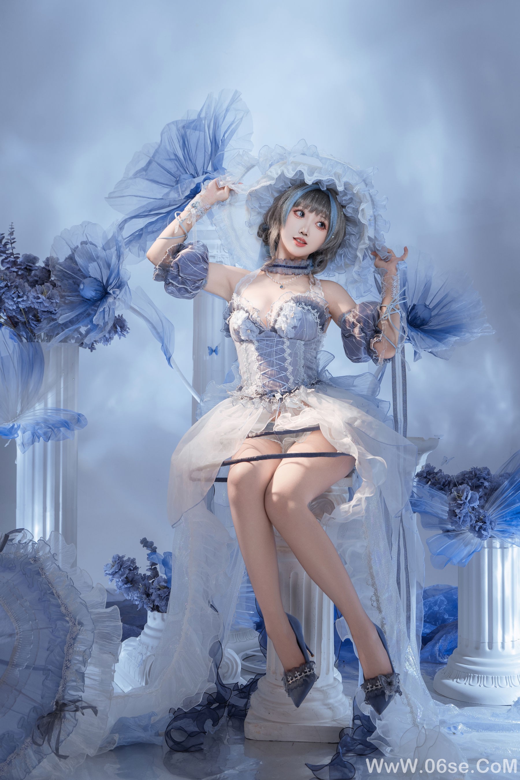 图片[13]-可爱人气Coser 面饼仙儿 – 碧蓝航线 柴郡礼服[21P]-六色网