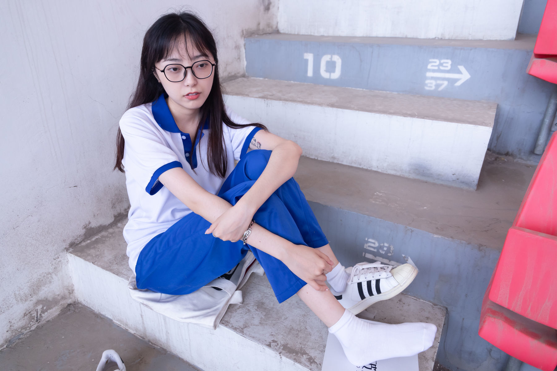 图片[46]-BoBoSocks袜啵啵 No.002 稚予-校服、贝壳头、白棉袜、裸足[139P]-六色网
