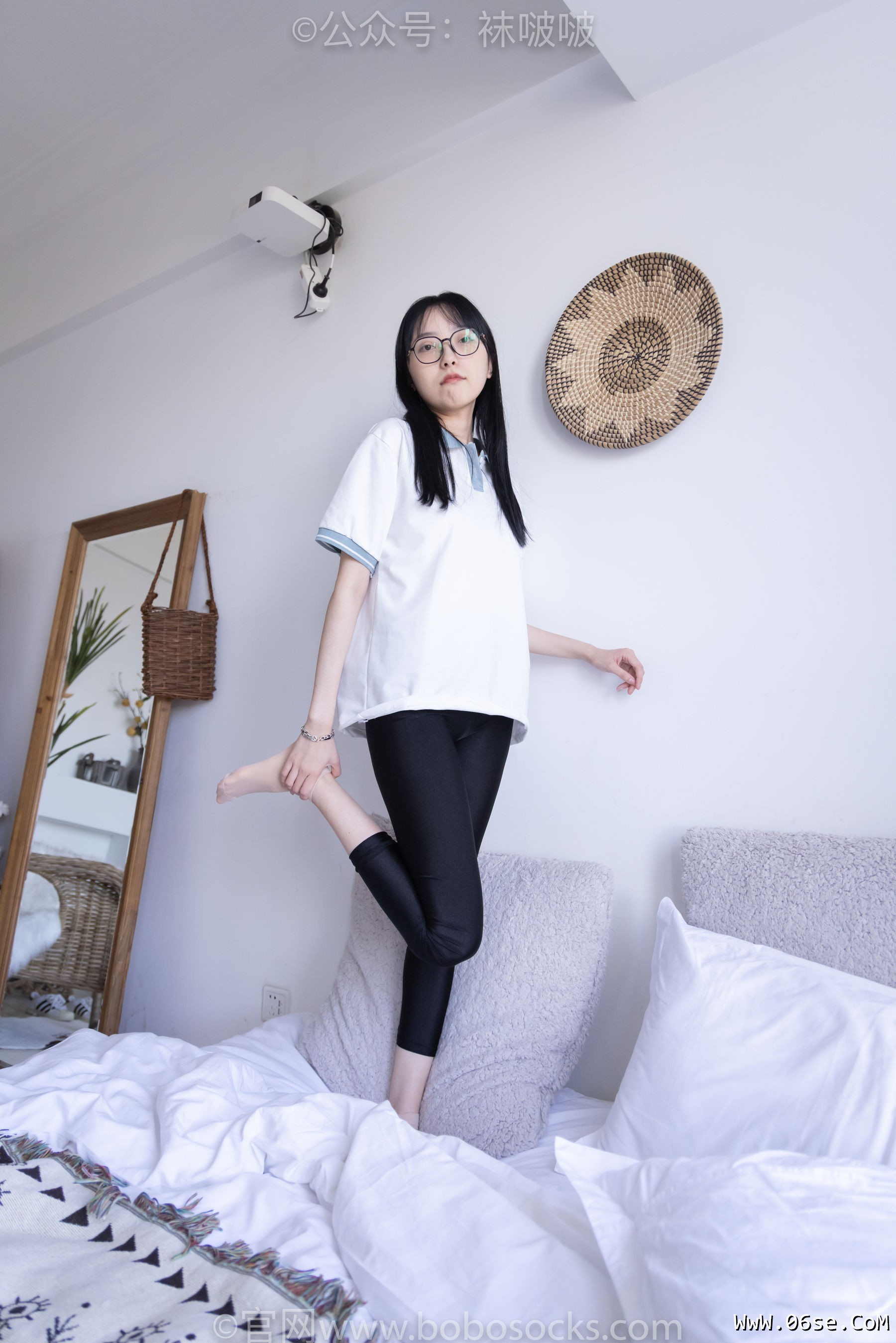图片[120]-BoBoSocks袜啵啵 No.044 稚予-贝壳头、匡威帆布鞋、短肉丝[154P]-六色网