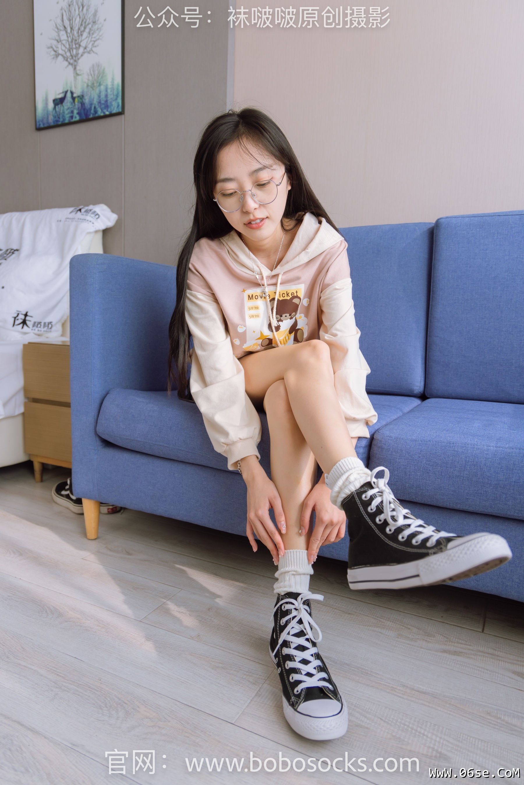 图片[159]-BoBoSocks袜啵啵 No.143 稚予-匡威板鞋、vans帆布鞋、两双白棉袜[166P]-六色网