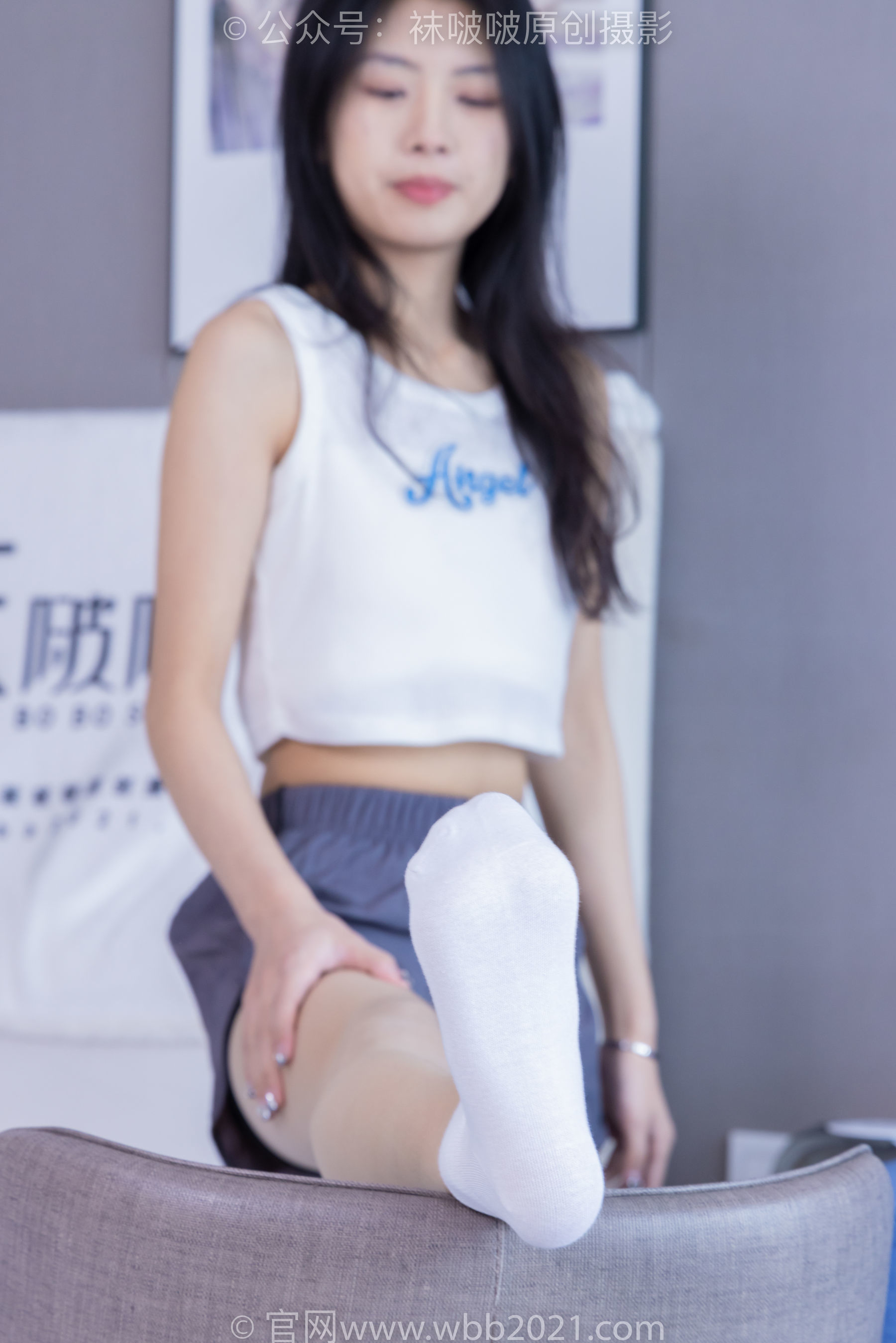 图片[139]-BoBoSocks袜啵啵 No.355 奶油 -板鞋、白棉袜、肉丝[200P]-六色网