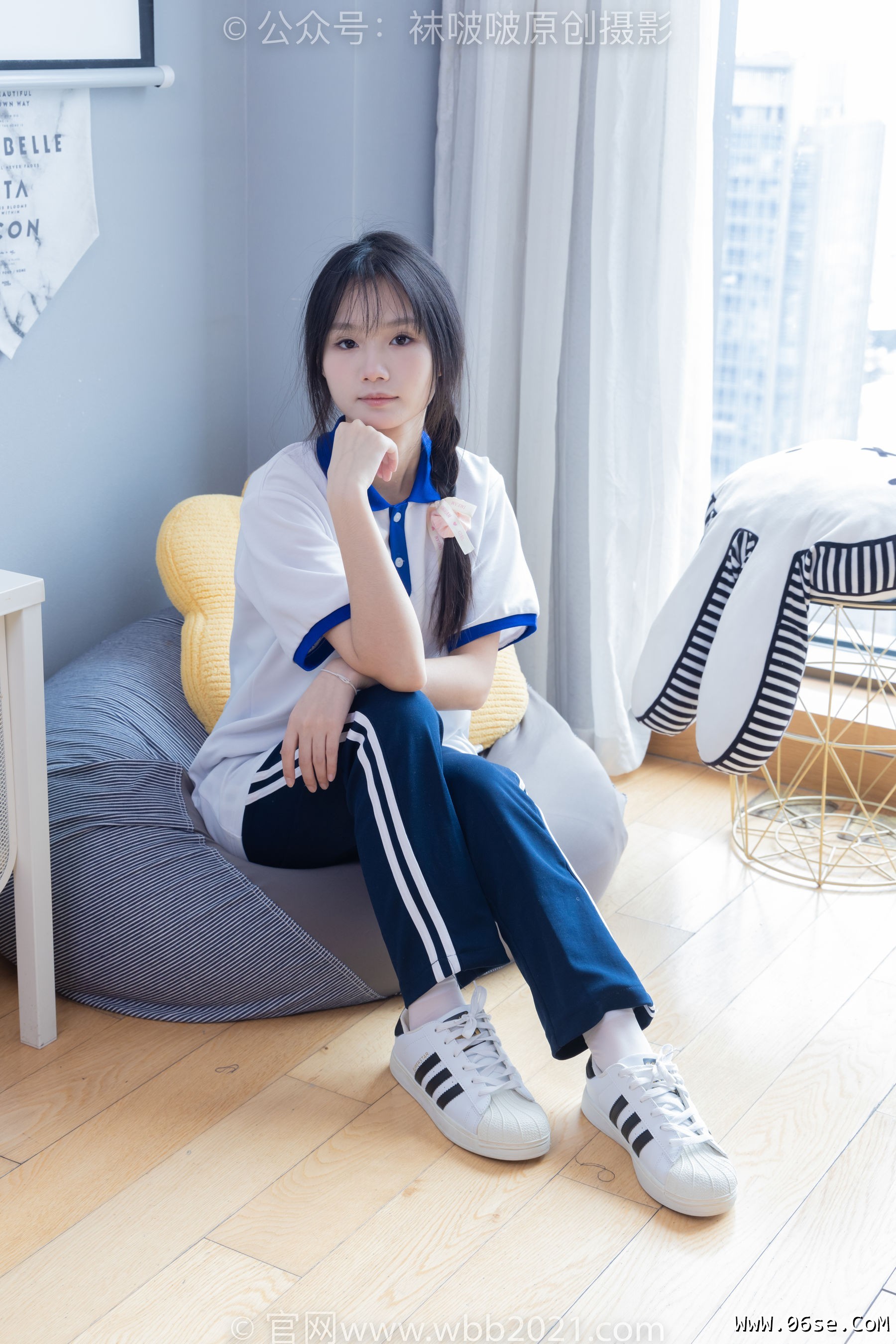 图片[47]-BoBoSocks袜啵啵 No.366 甜甜圈 -三双板鞋、白棉袜、短白丝[150P]-六色网