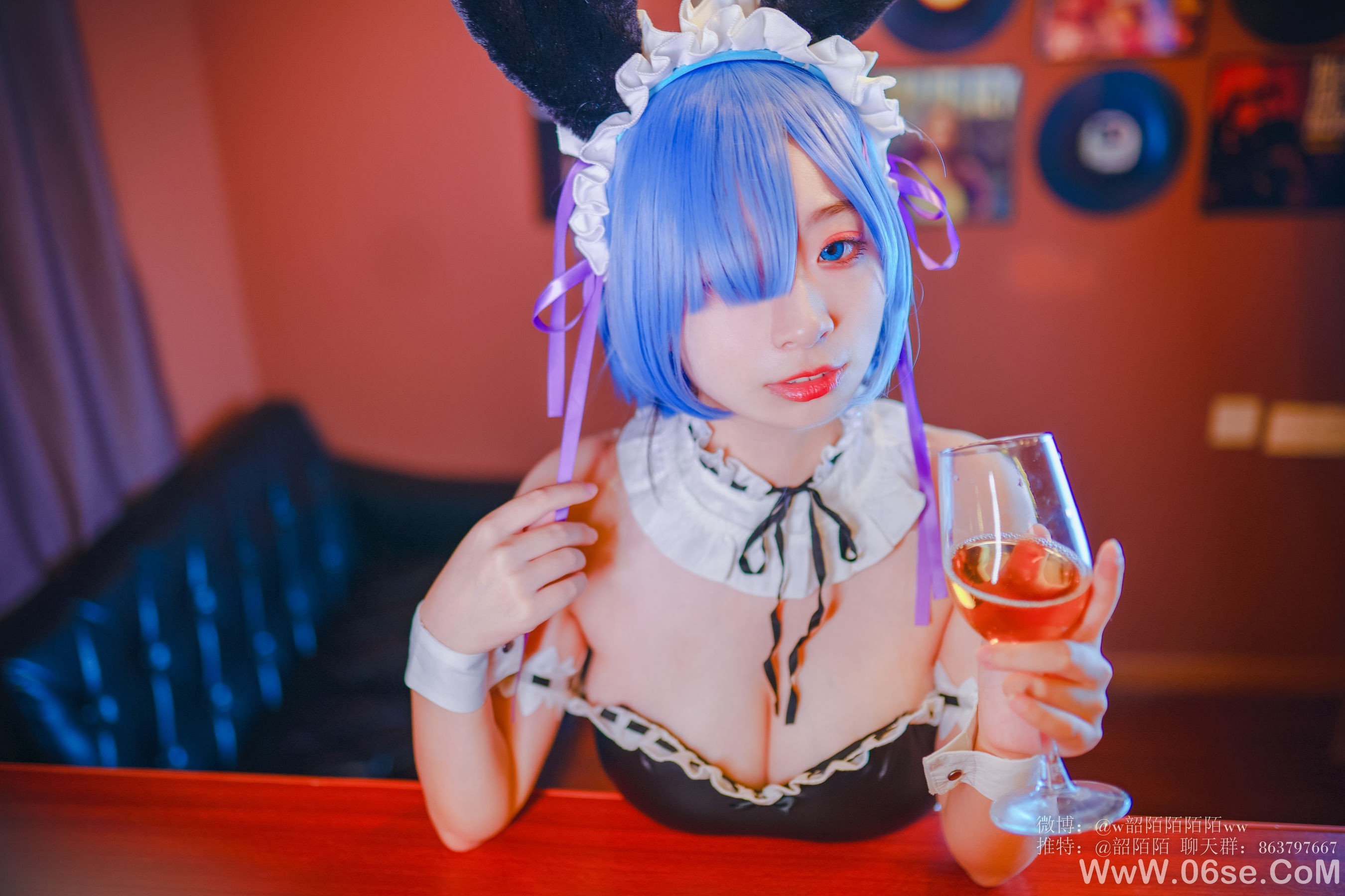 图片[8]-Cosplay美女韶陌陌 雷姆[33P]-六色网
