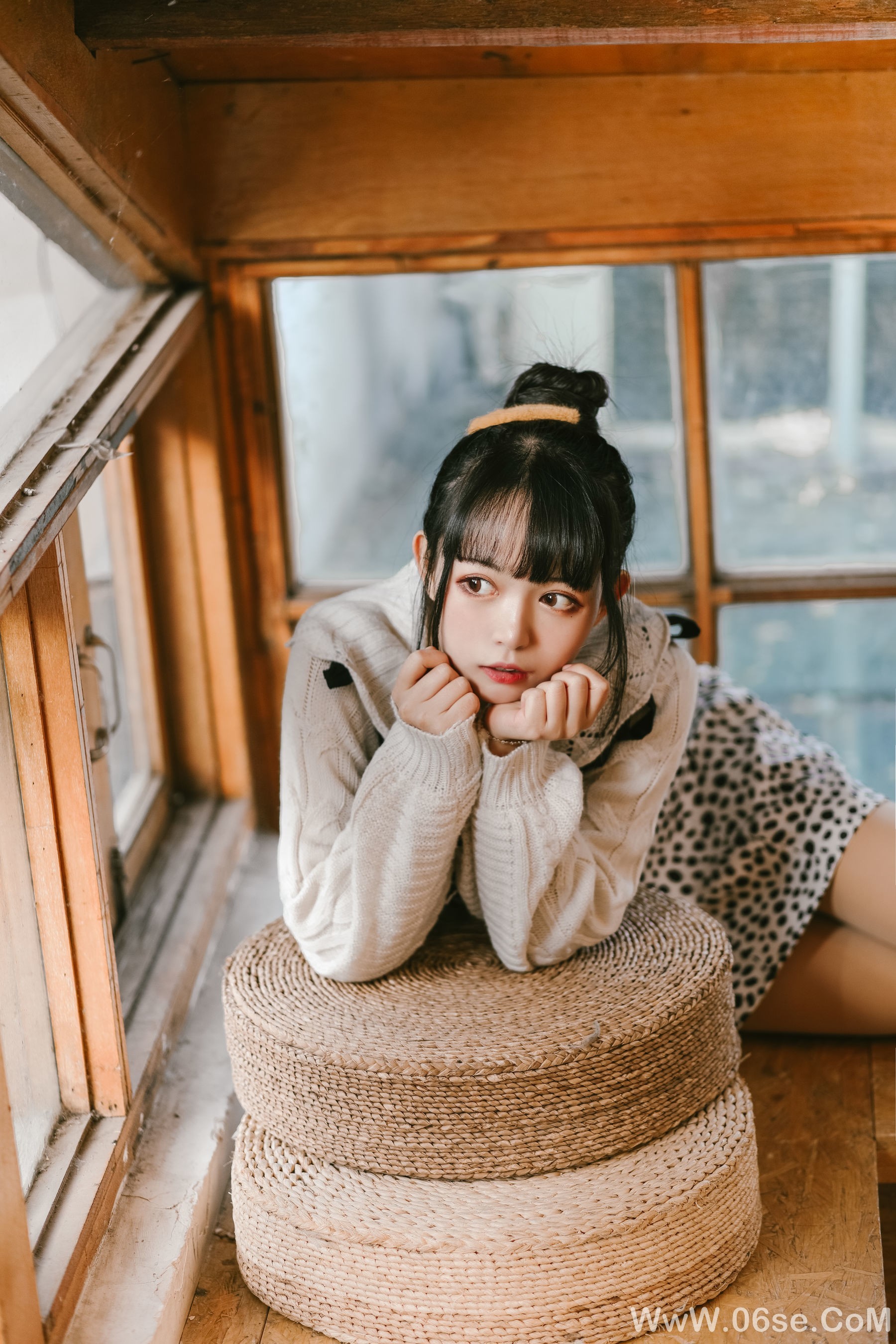 图片[6]-大眼萌妹黑猫猫OvO 少女心事[21P]-六色网