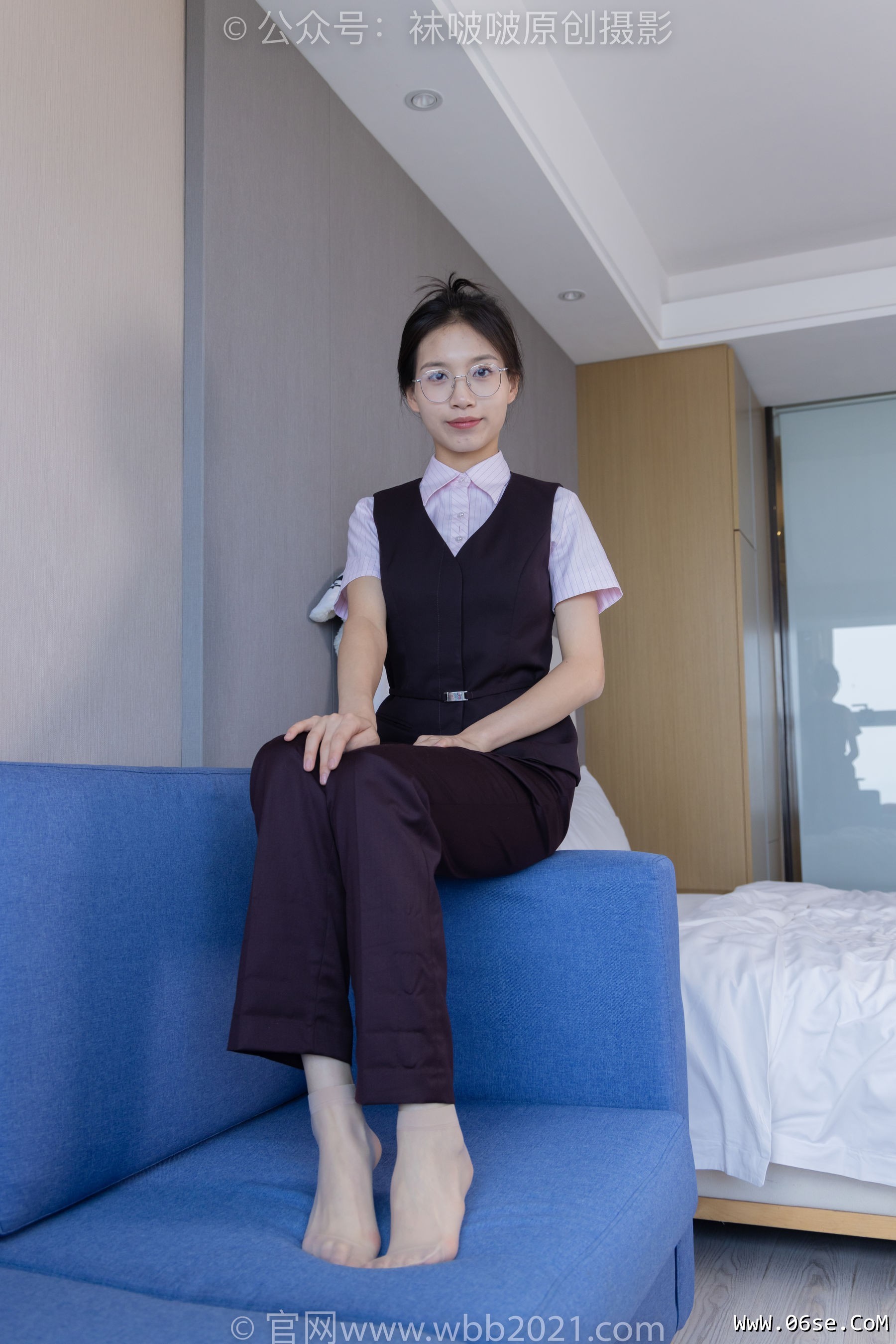 图片[95]-BoBoSocks袜啵啵 No.271 芝士 -平底鞋、短肉丝、银行制服[146P]-六色网