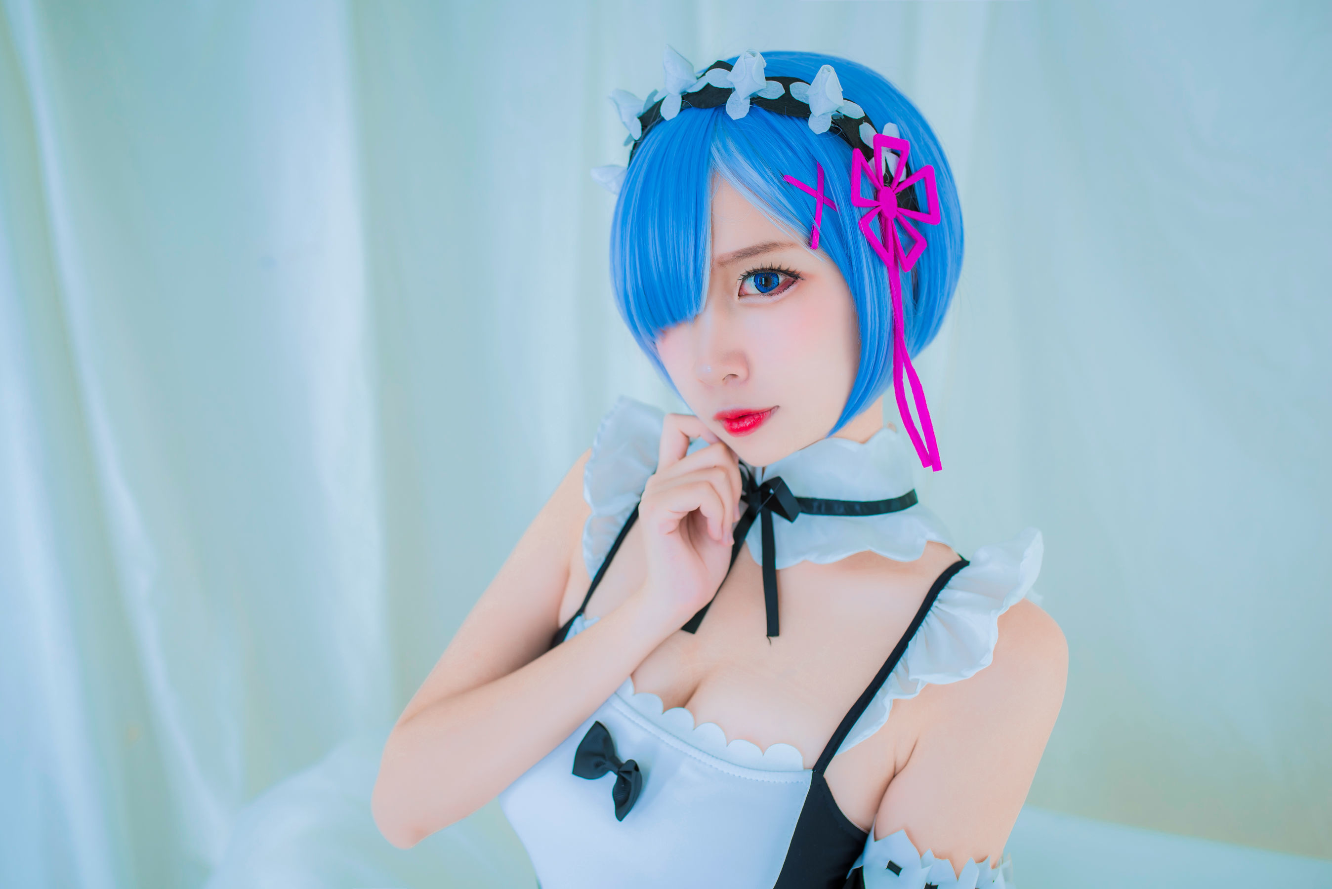图片[2]-人气Coser二佐Nisa 蕾姆泳装[32P]-六色网
