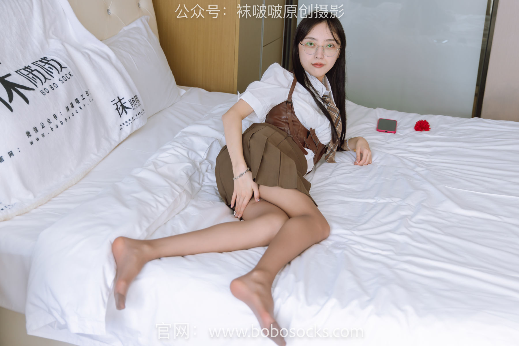 图片[15]-BoBoSocks袜啵啵 No.133 稚予-高跟长靴、白棉袜、咖啡丝[140P]-六色网