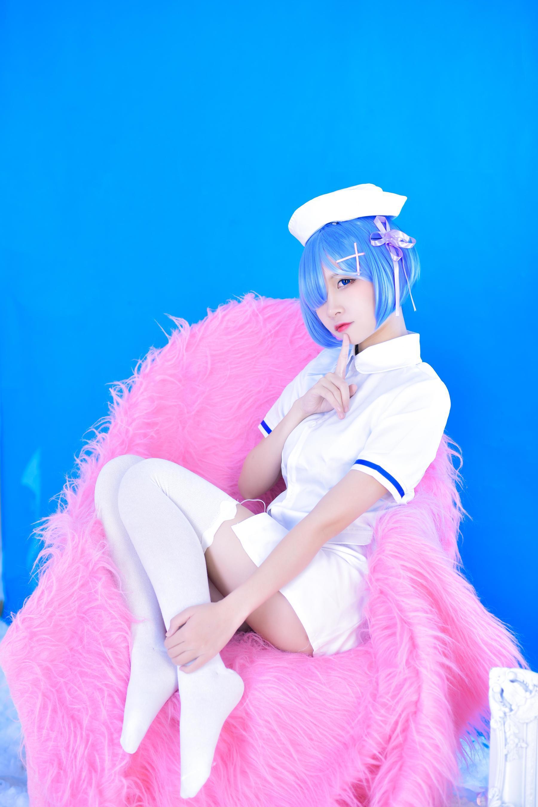 图片[16]-人气Coser二佐Nisa 蕾姆护士[31P]-六色网