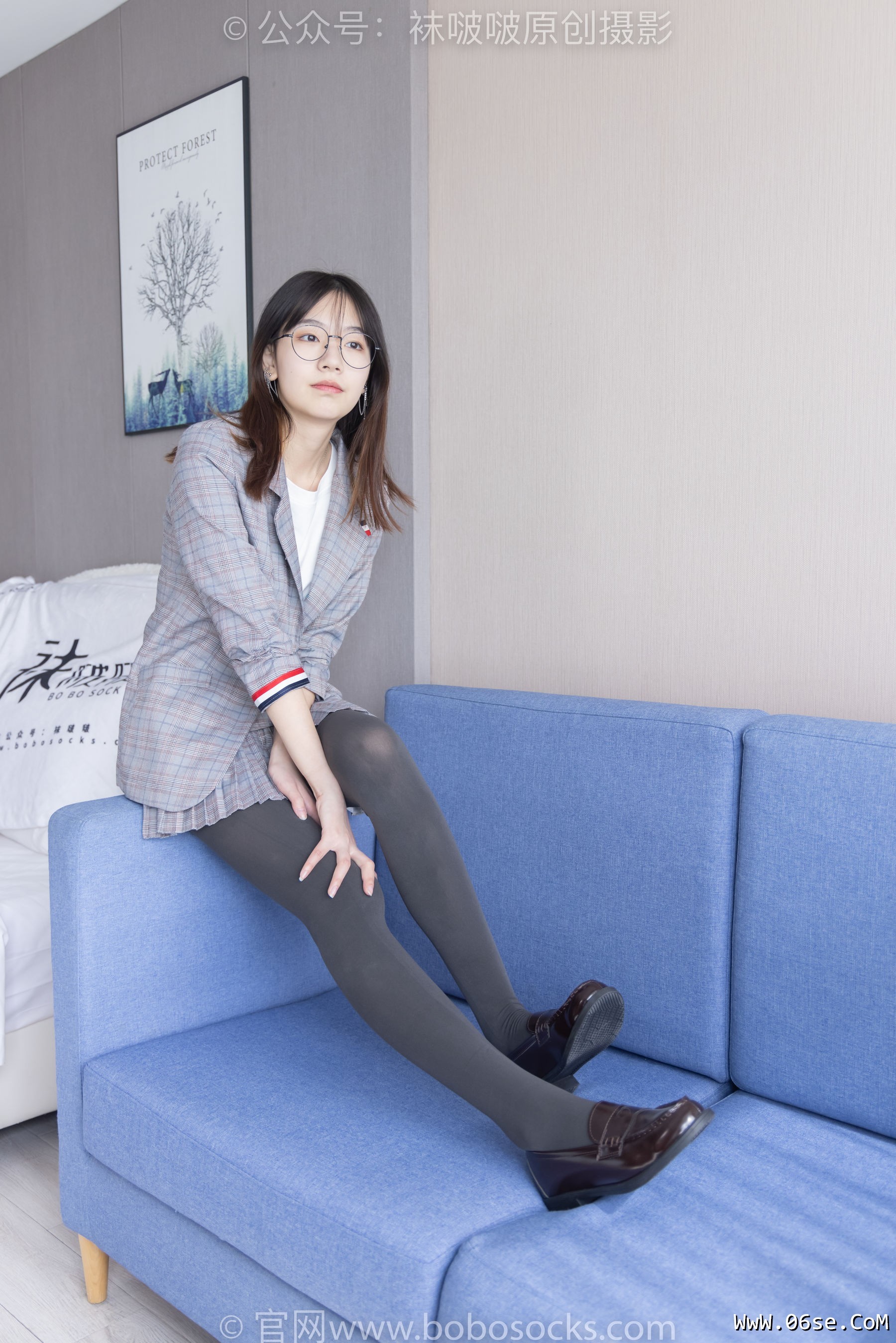 图片[51]-BoBoSocks袜啵啵 No.210 小甜豆 -皮鞋、厚灰丝、ol装[140P]-六色网