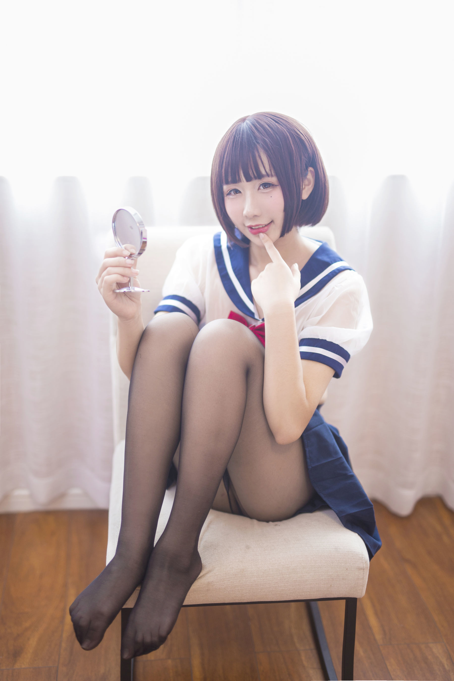 图片[9]-动漫博主九曲Jean JK透明制服[21P]-六色网