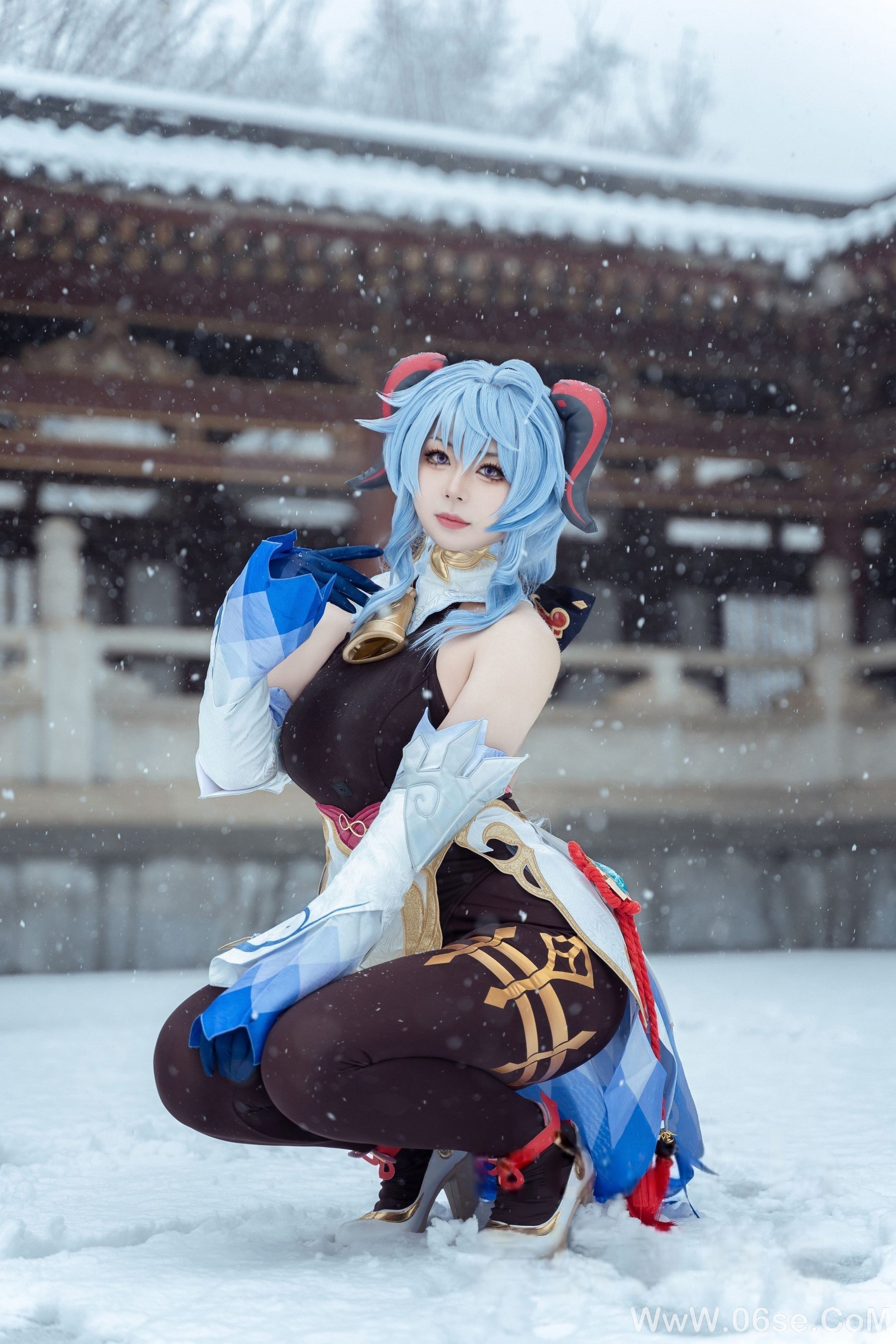 图片[5]-虎森森 – 原神 甘雨 雪景[42P]-六色网