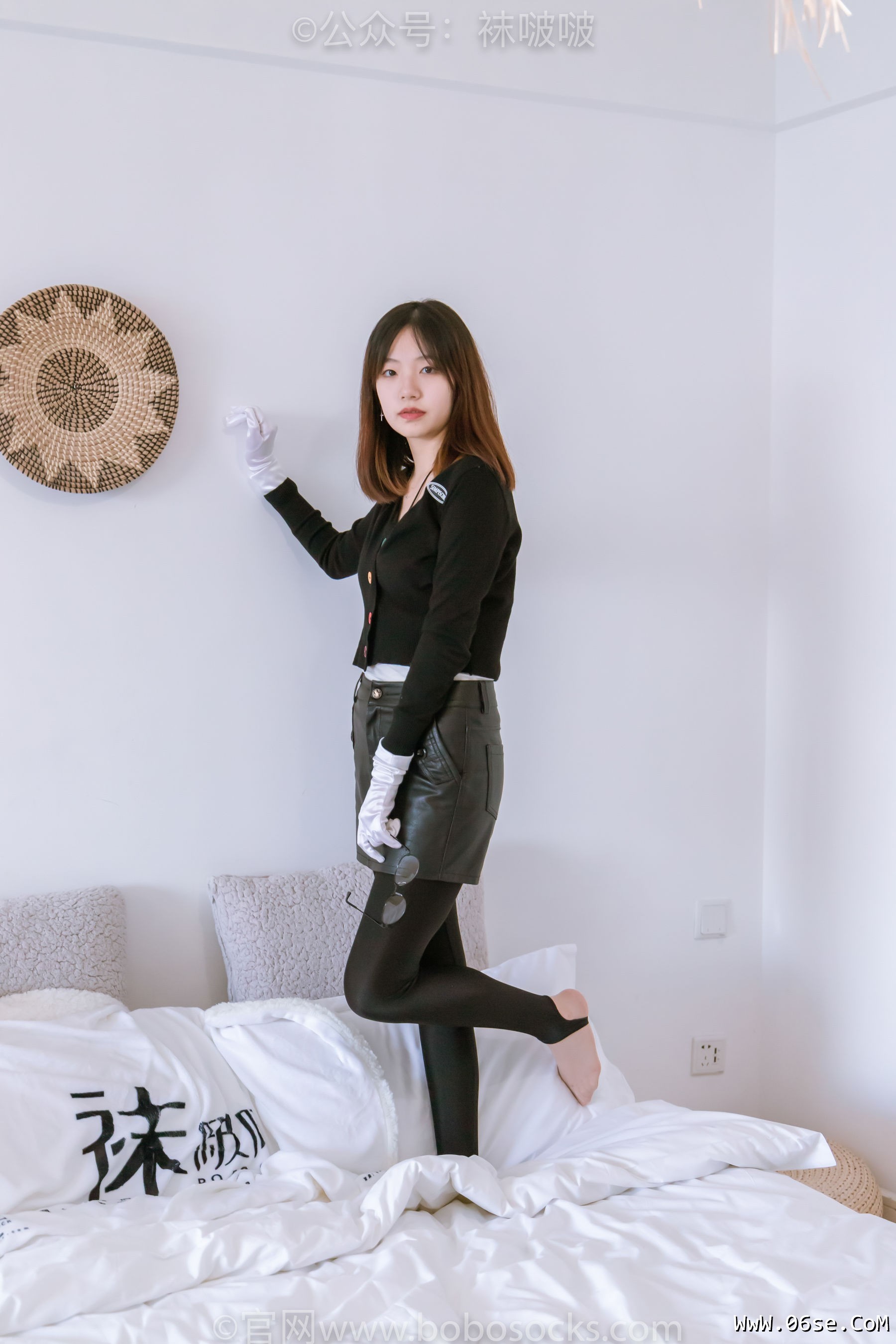 图片[120]-BoBoSocks袜啵啵 No.041 小甜豆-高跟长靴、黑色踩脚裤、肉丝[140P]-六色网