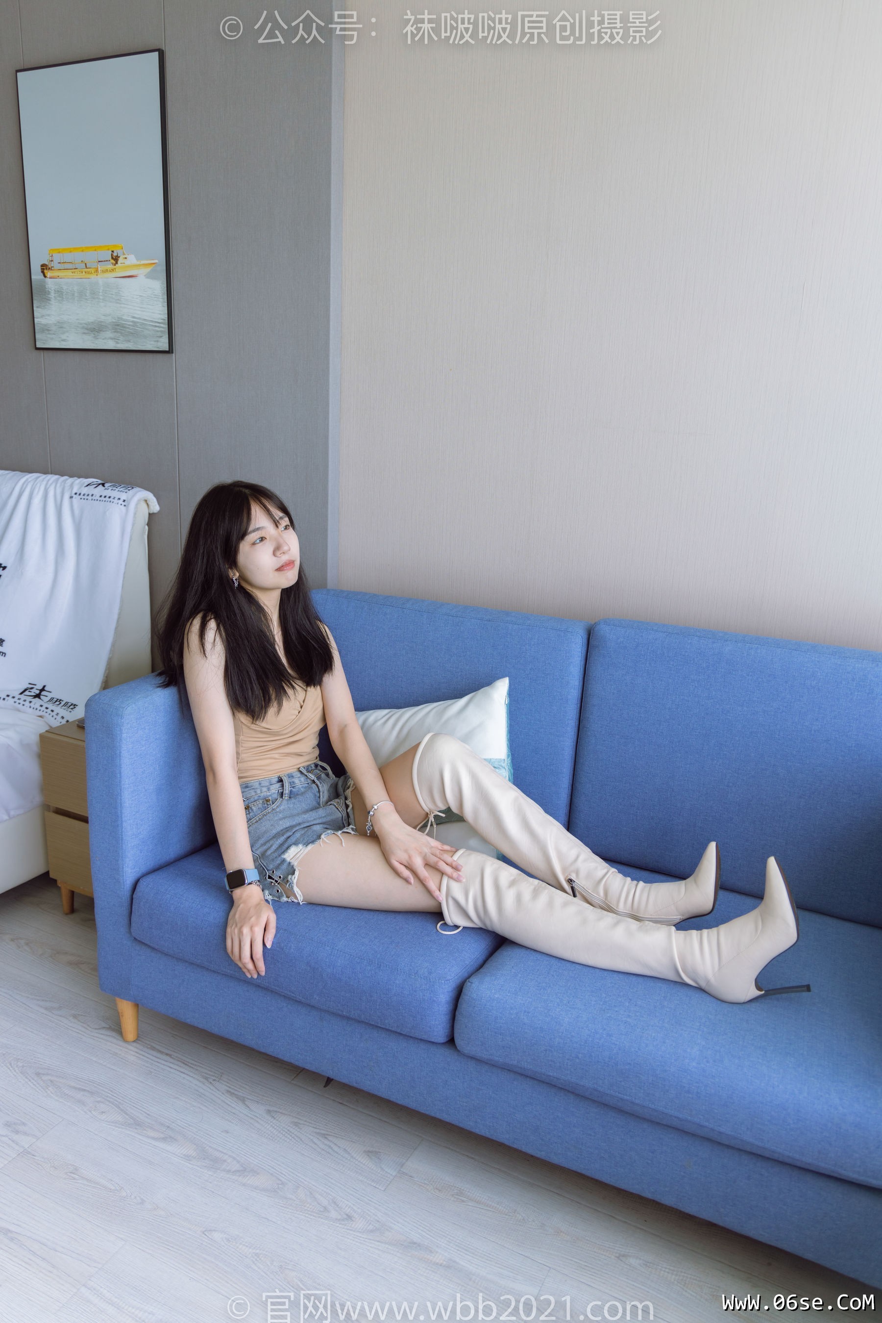 图片[109]-BoBoSocks袜啵啵 No.441 小甜豆 -高跟长靴、白棉袜、裸足[179P]-六色网