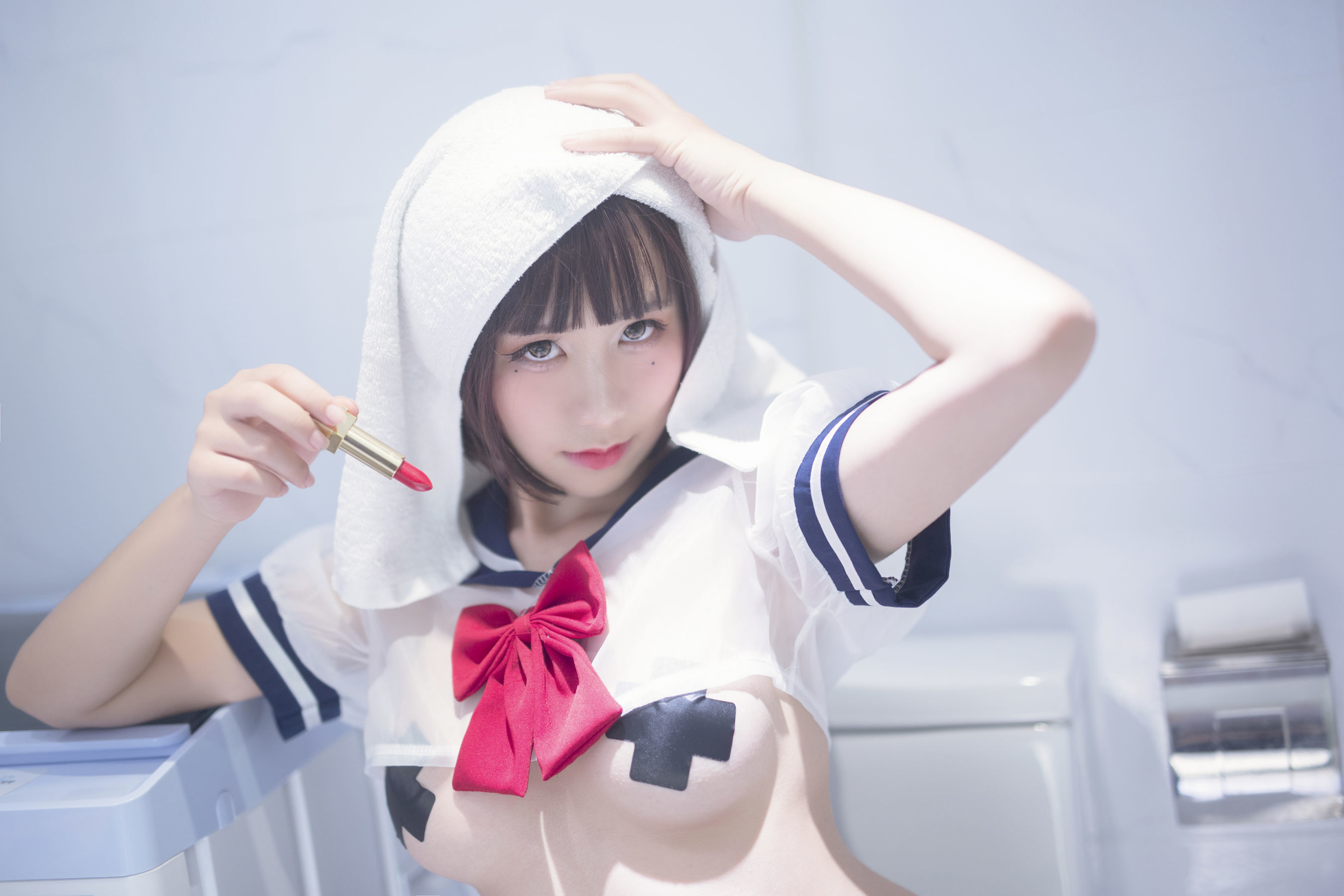 图片[12]-动漫博主九曲Jean JK透明制服[21P]-六色网