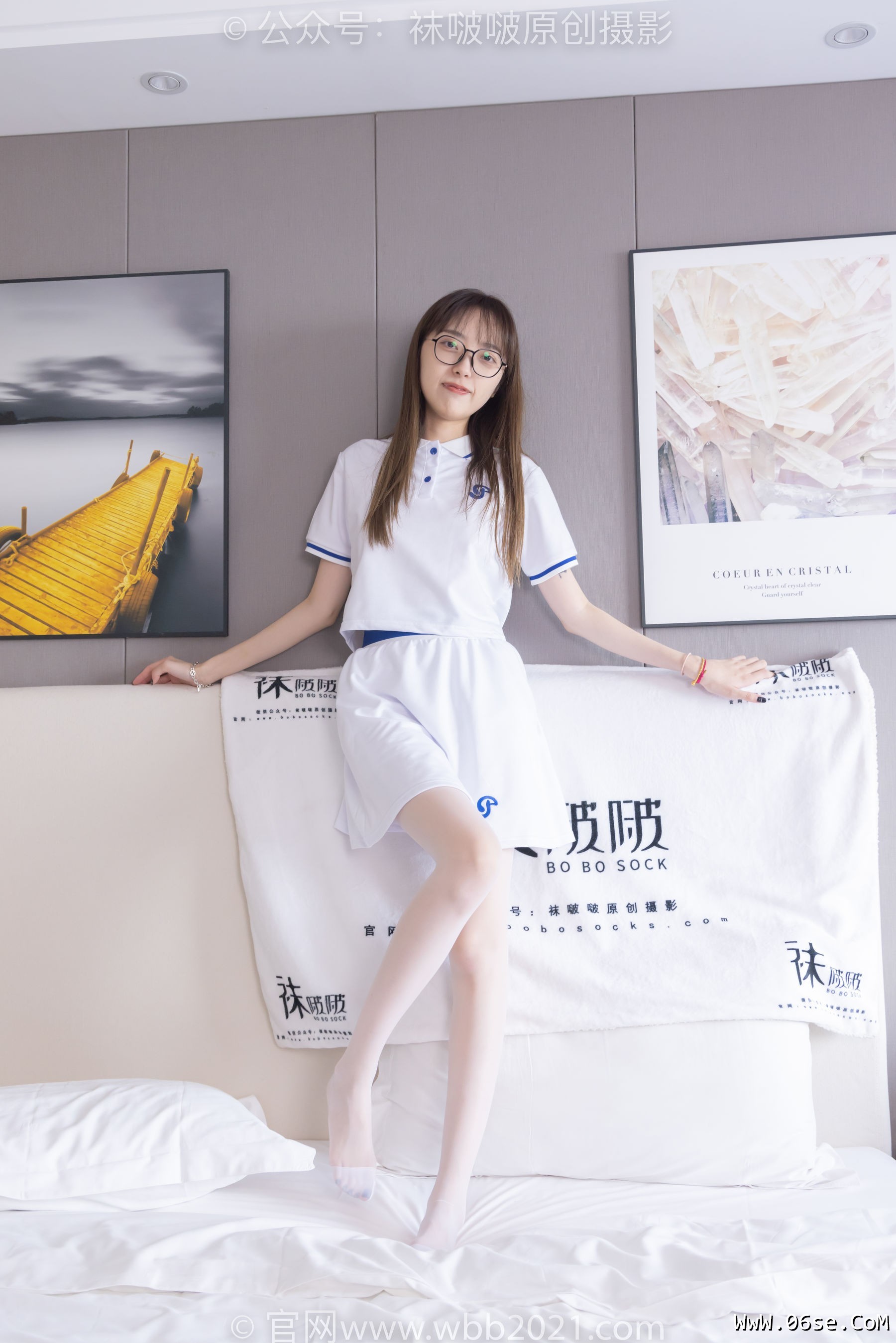 图片[47]-BoBoSocks袜啵啵 No.344 稚予 -板鞋、平底鞋、白丝[150P]-六色网